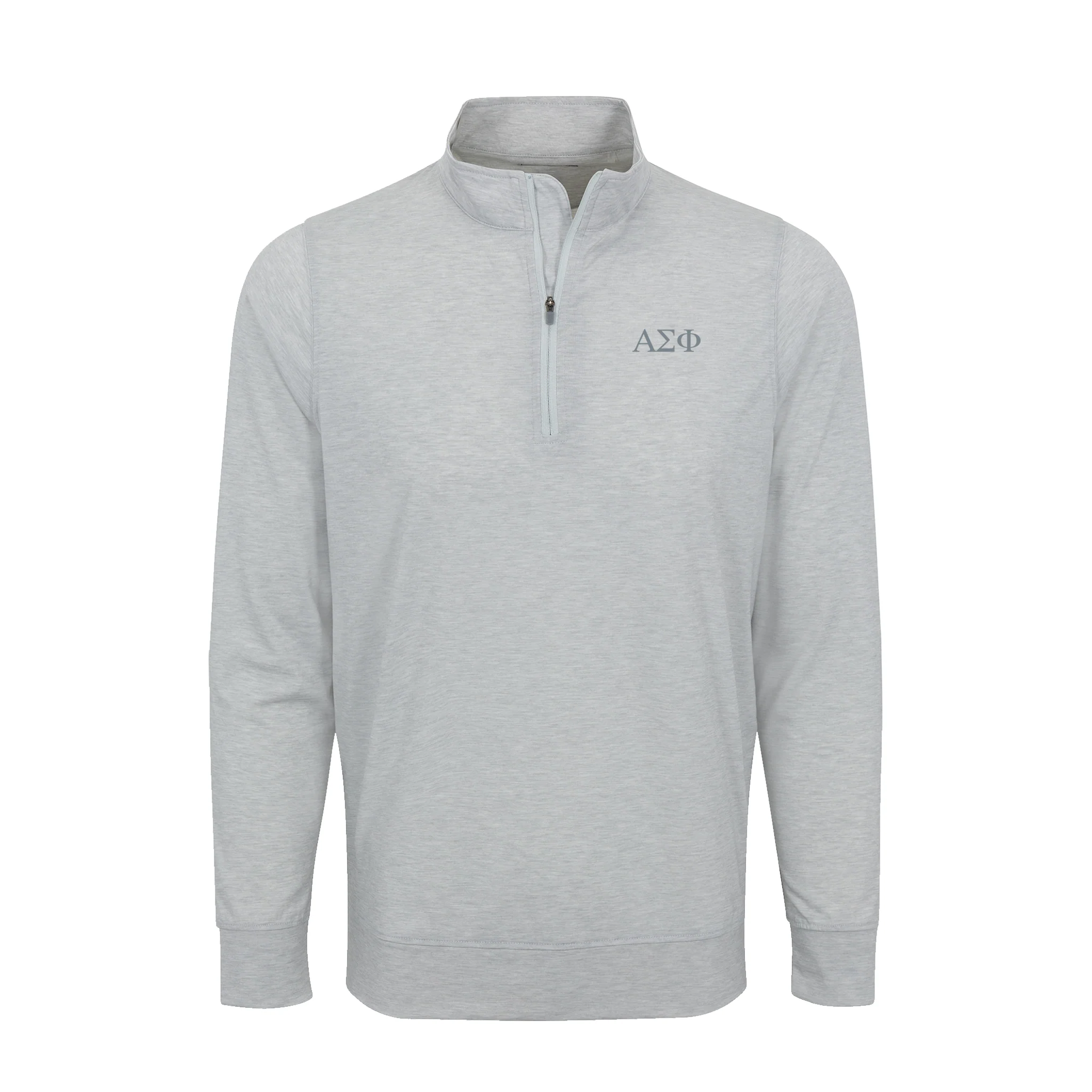 Alpha Sigma Phi DriRelease® Performance Pullover Light Grey