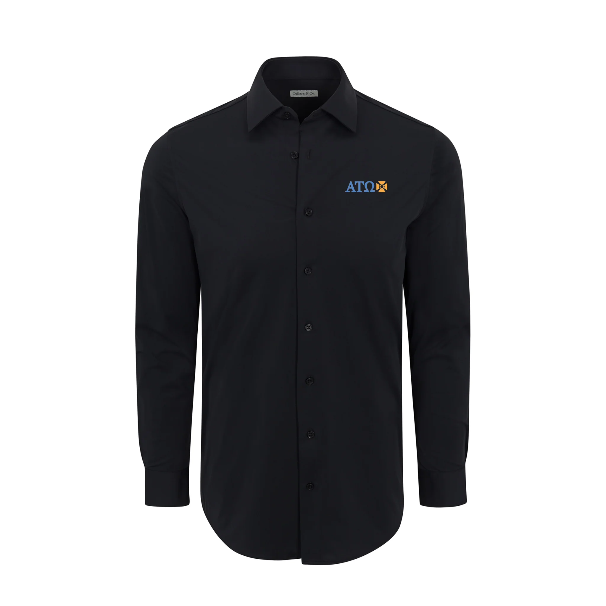 Alpha Tau Omega Apex Performance Dress Shirt Black