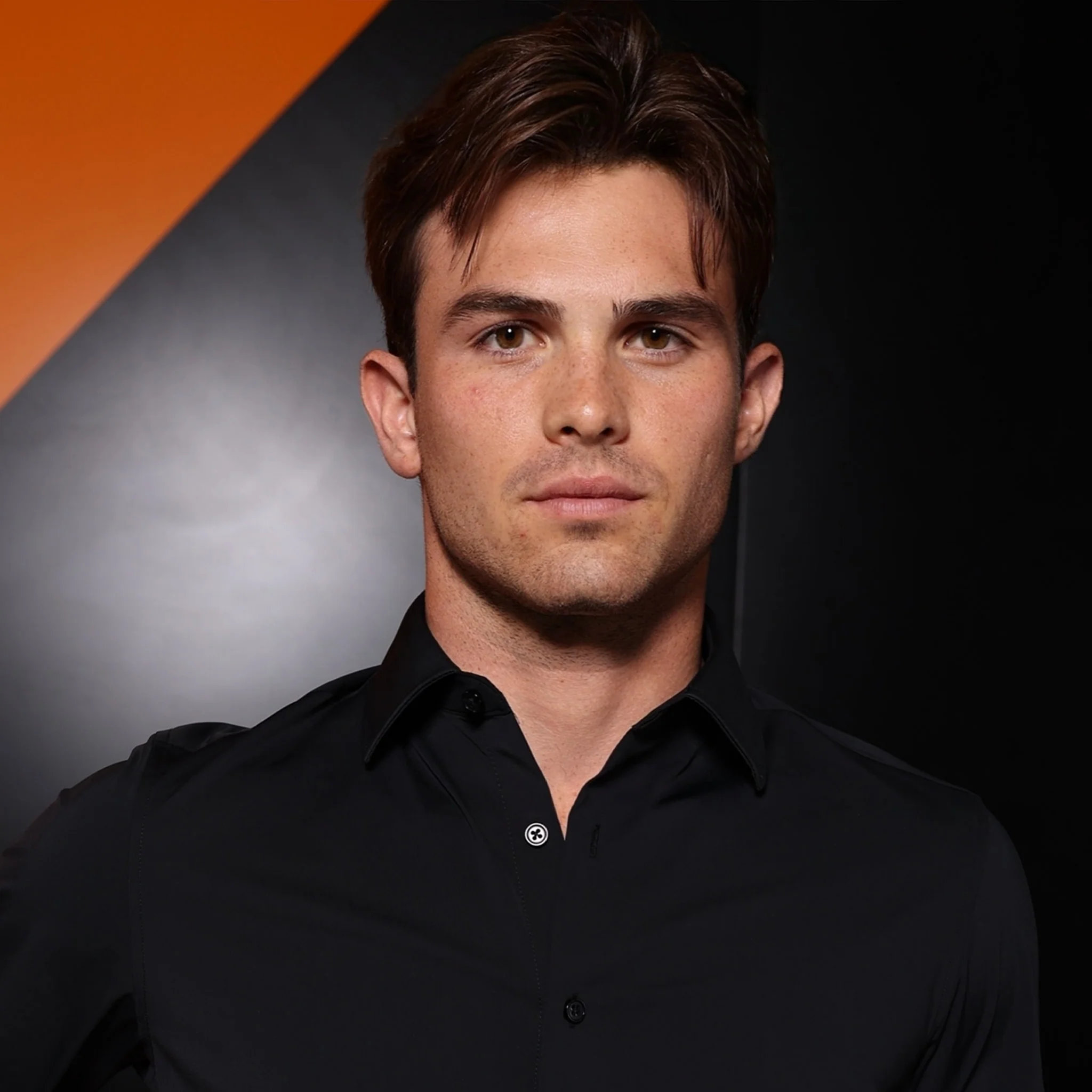 Apex Performance Dress Shirt Semi-Spread Collar Black - Image 4