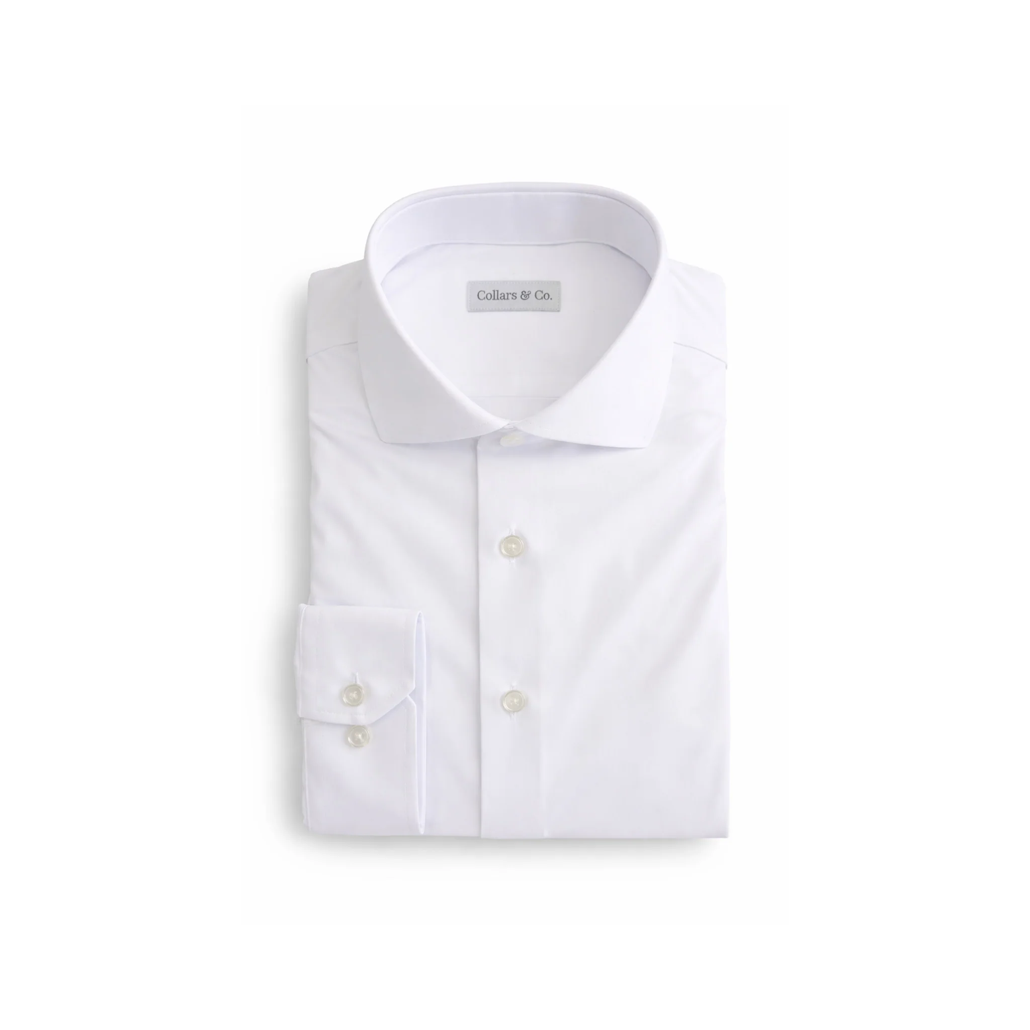 Apex Performance Dress Shirt Italian Spread Collar White - Image 4