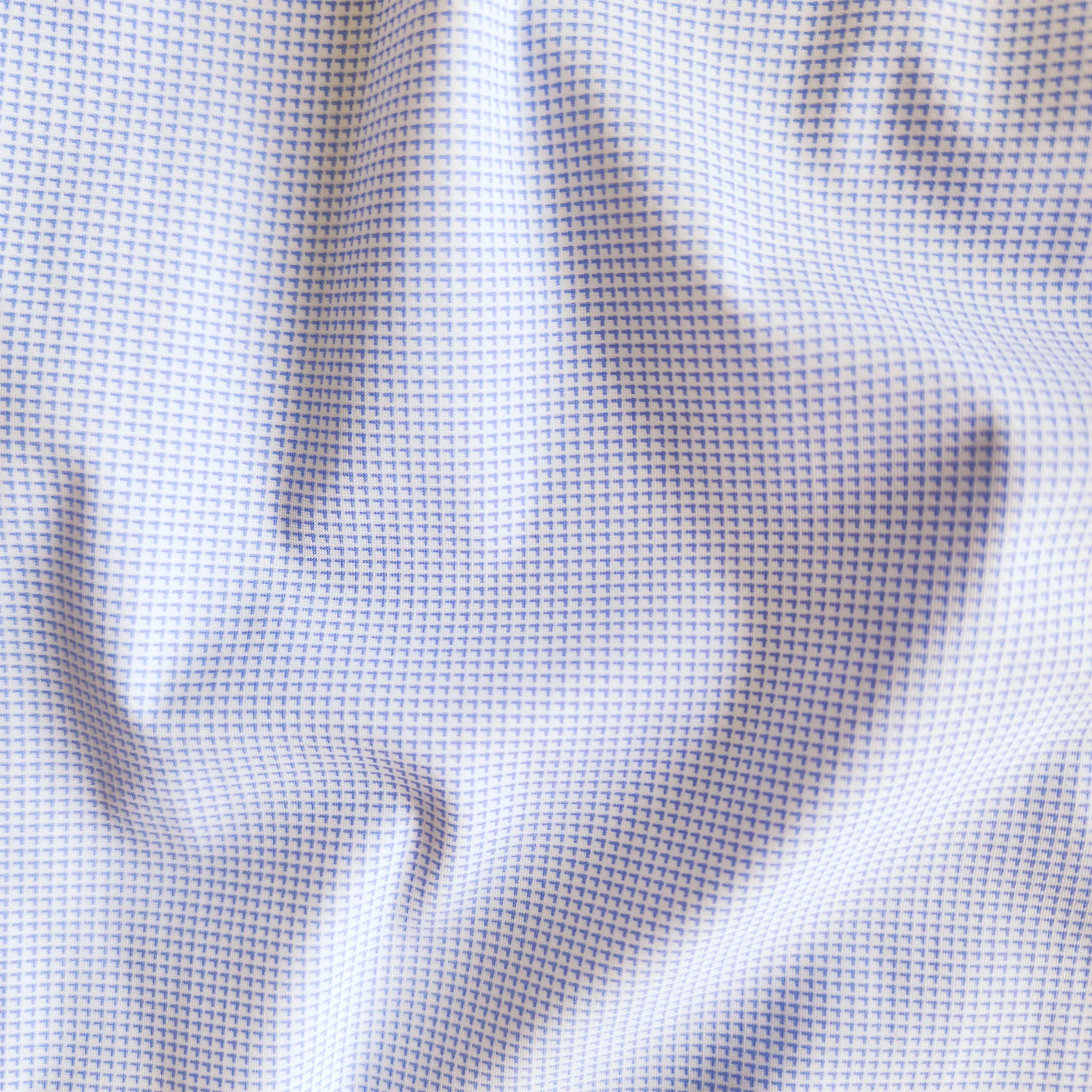 Apex Performance Dress Shirt Semi-Spread Collar White & Blue Cornerstone - Image 2