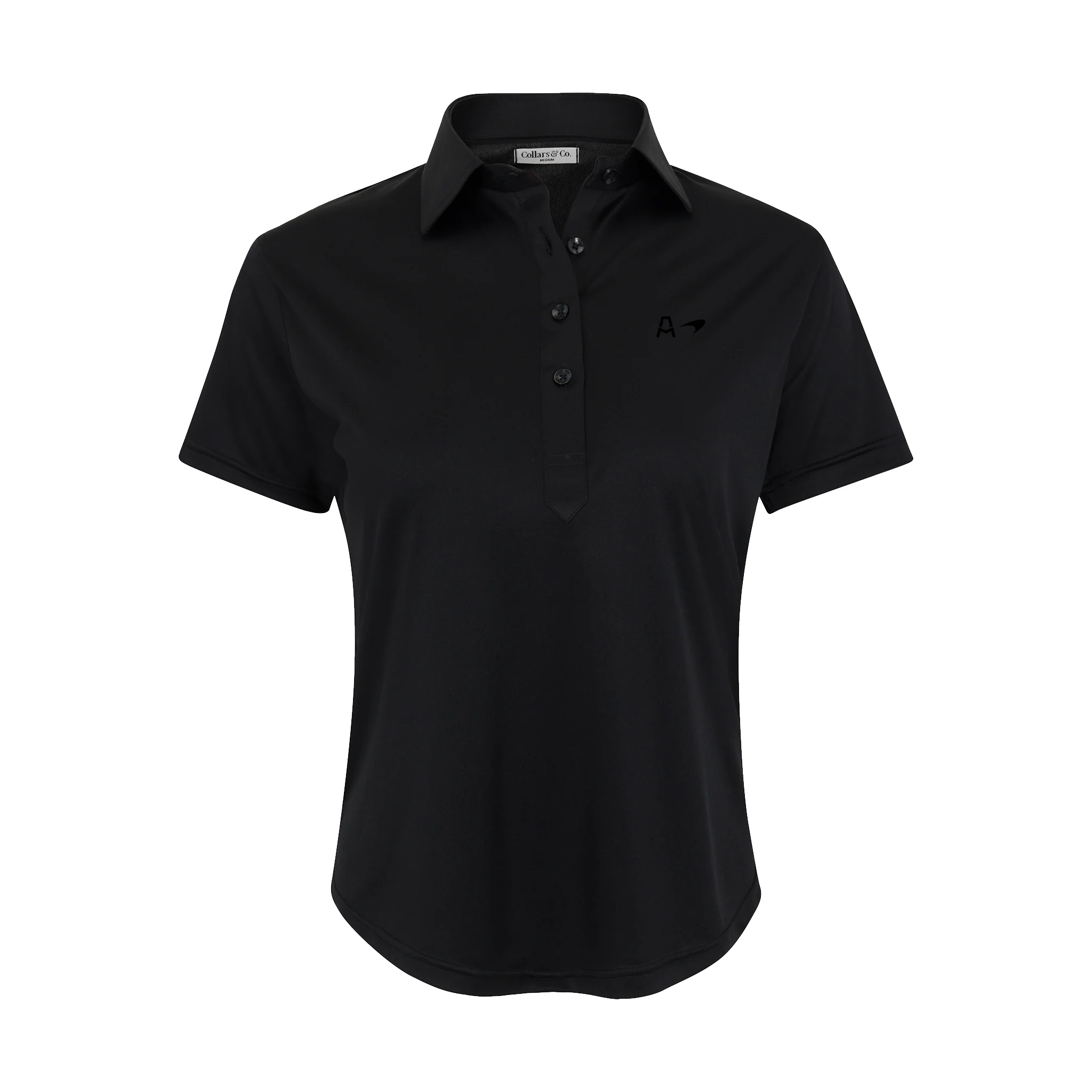 Arrow McLaren Women's Cap Sleeve Semi Spread Polo Black