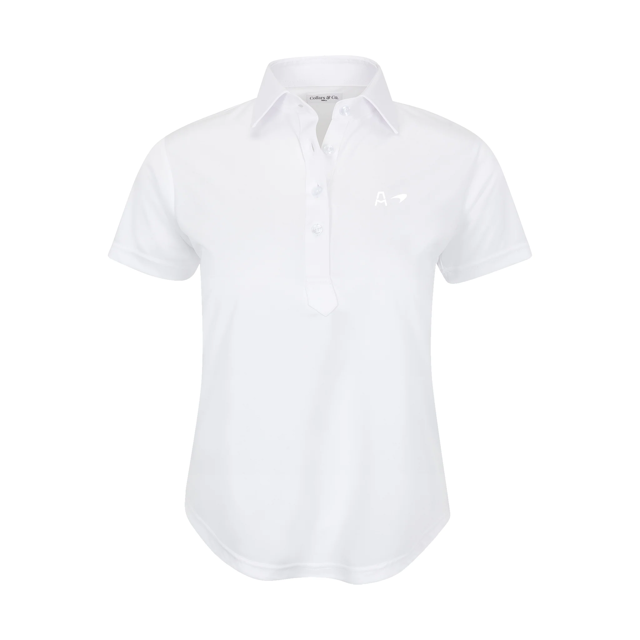 Arrow McLaren Women's Cap Sleeve Semi Spread Polo White