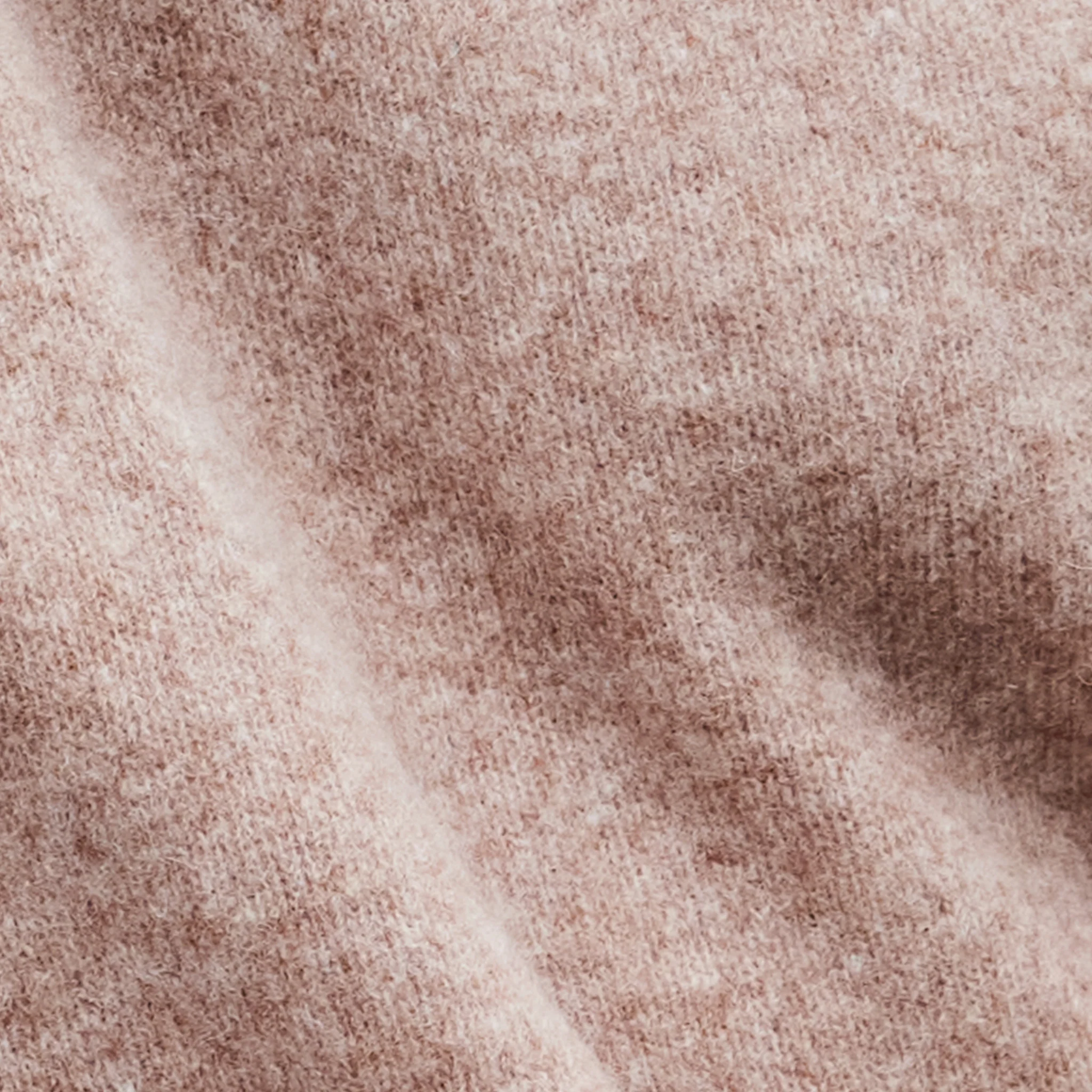 Balmoral Quarter Zip Wool Sweater Camel with Brown Suede Trim - Image 6