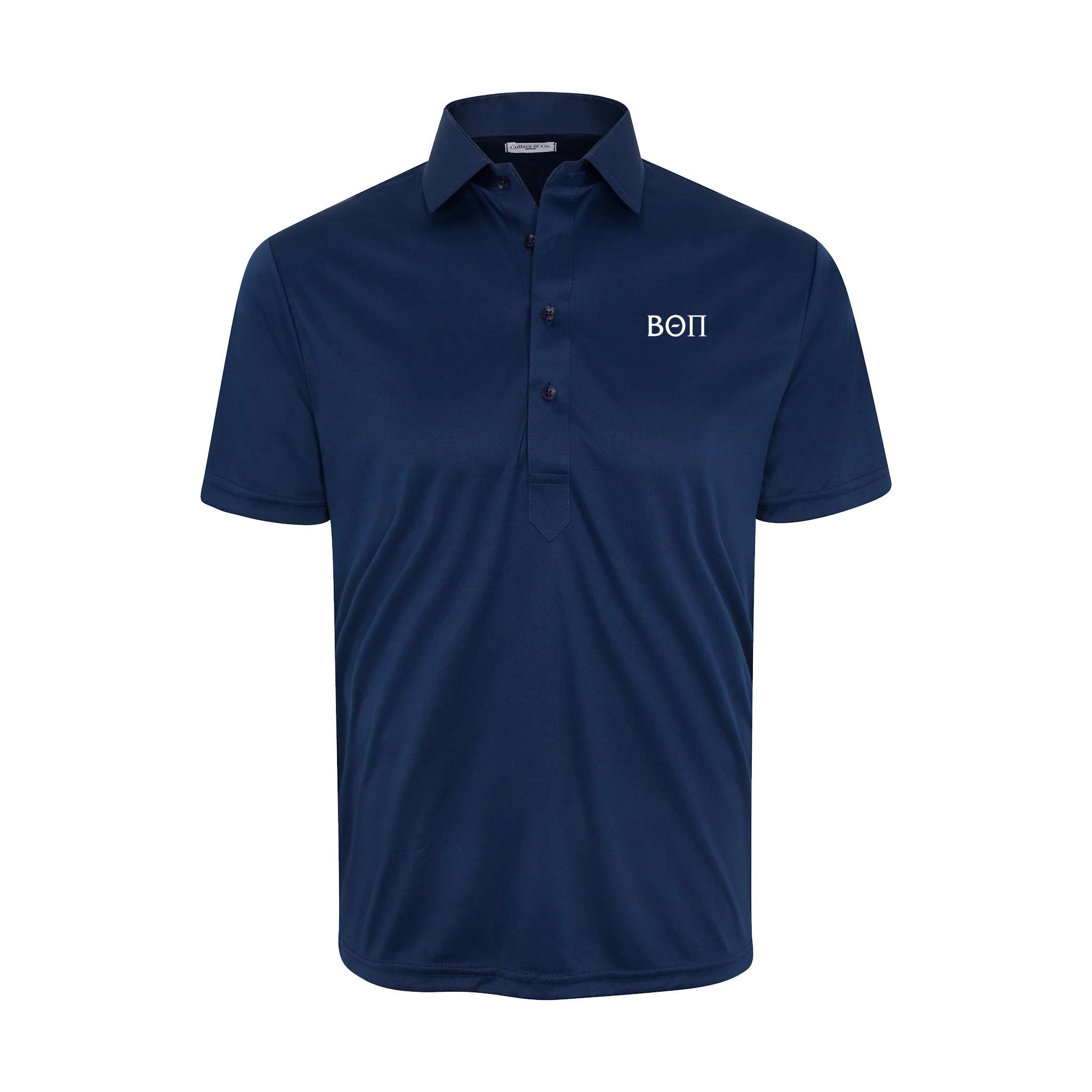 Beta Theta Pi Semi-Spread Collar Polo Navy