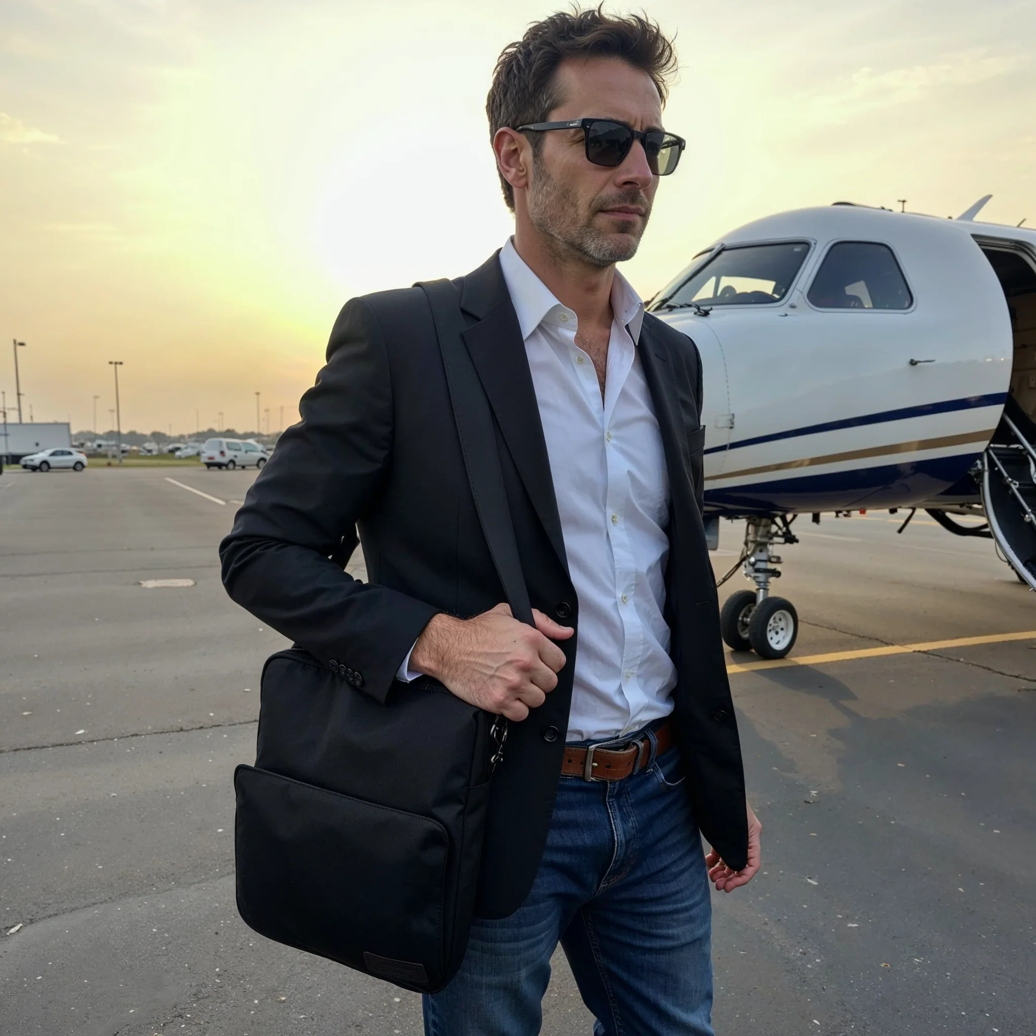 Black Soho Messenger Bag - Image 2