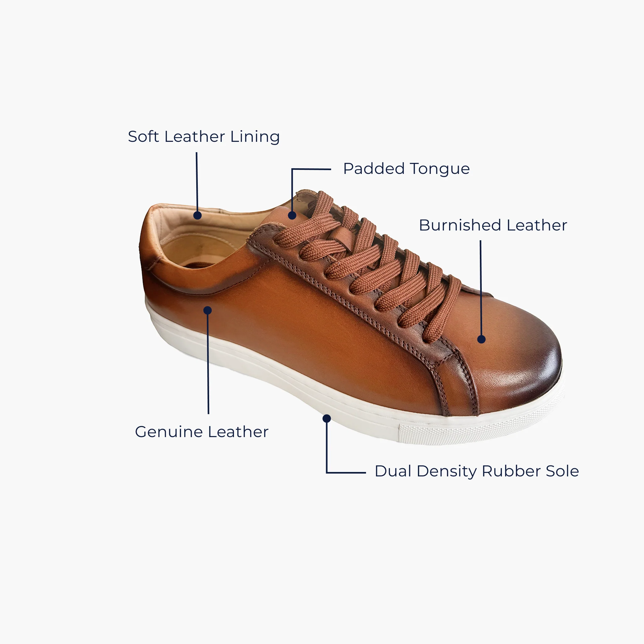 Burnished Saddle CEO Sneaker - Image 3