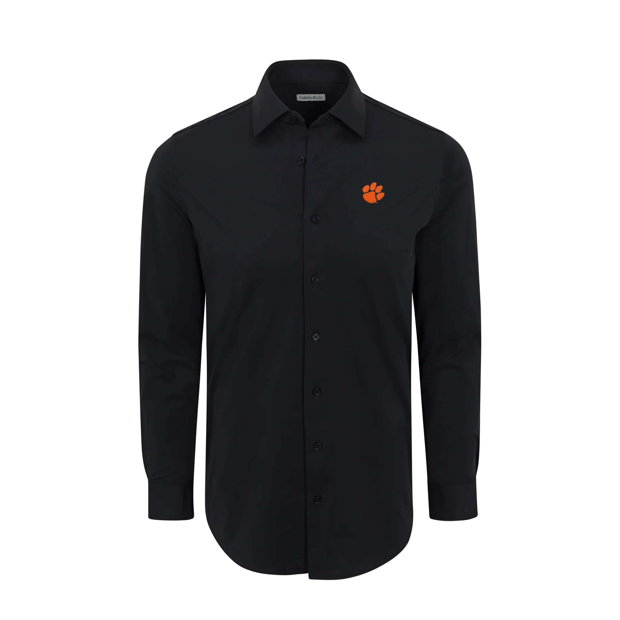 Clemson Apex Performance Dress Shirt Black