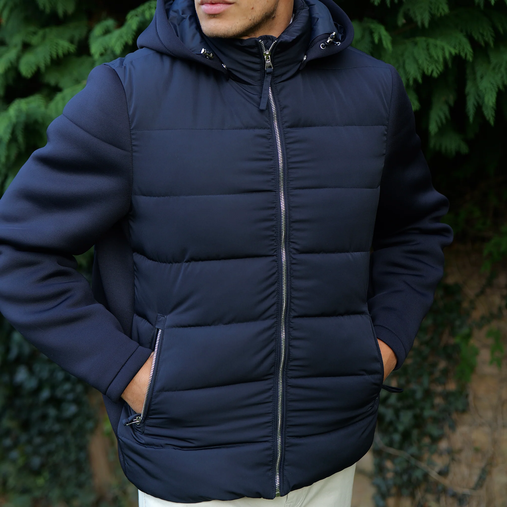 Davos Puffer Jacket Navy - Image 3