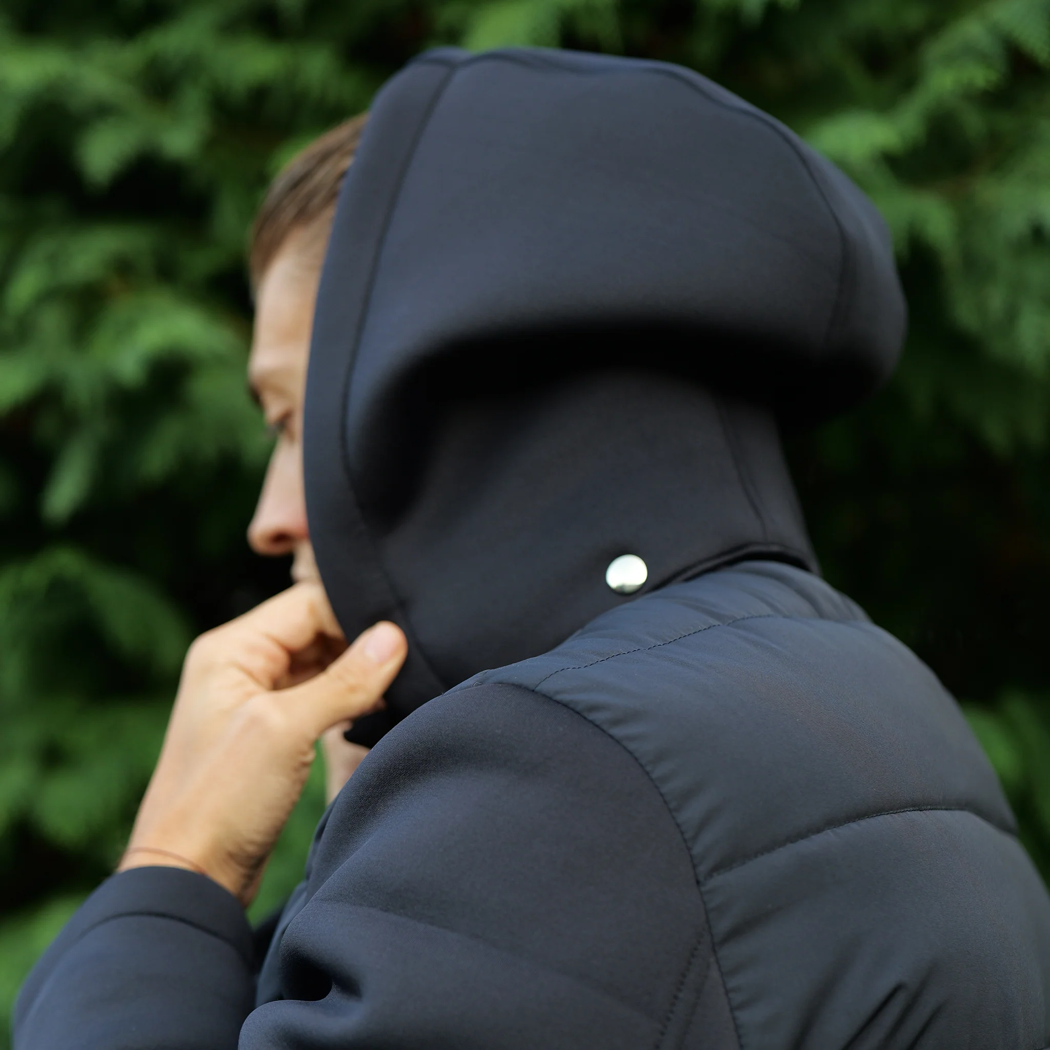 Davos Puffer Jacket Navy - Image 5