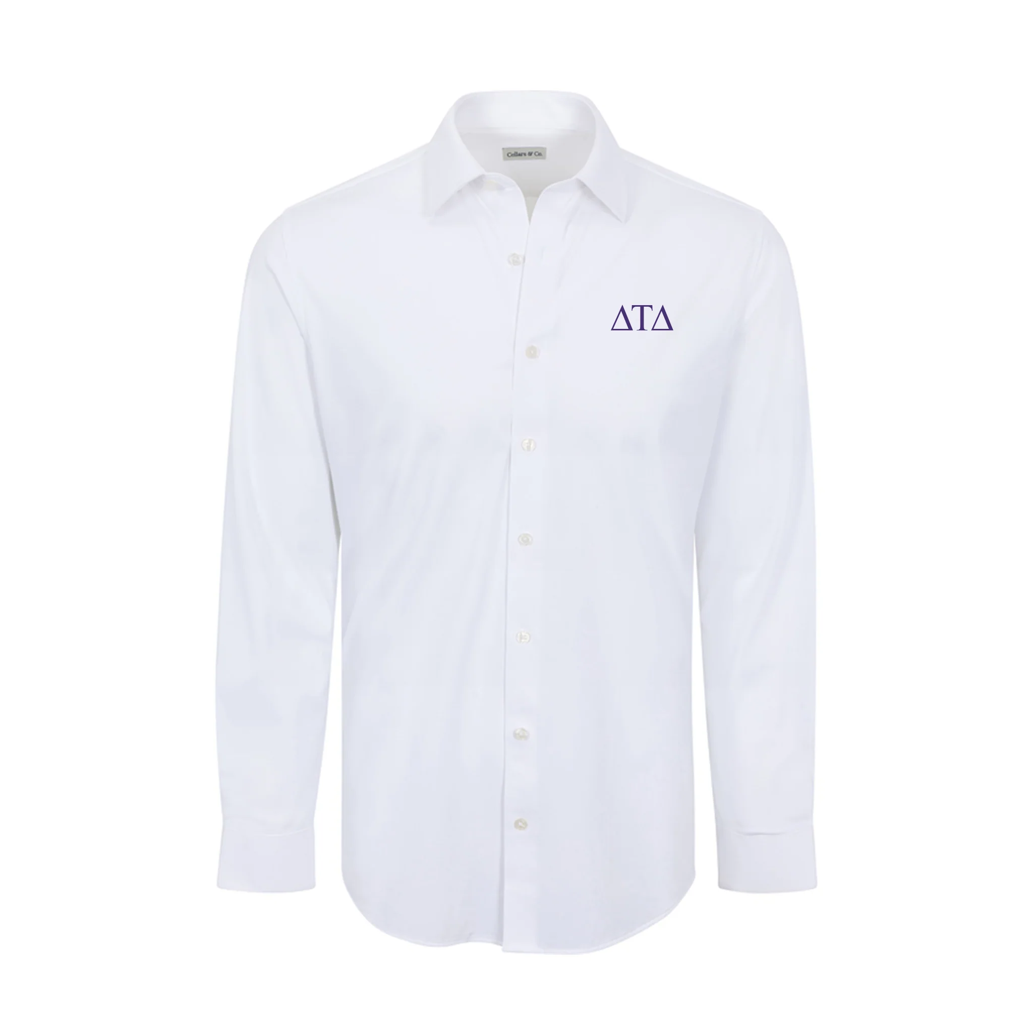 Delta Tau Delta Apex Performance Dress Shirt White