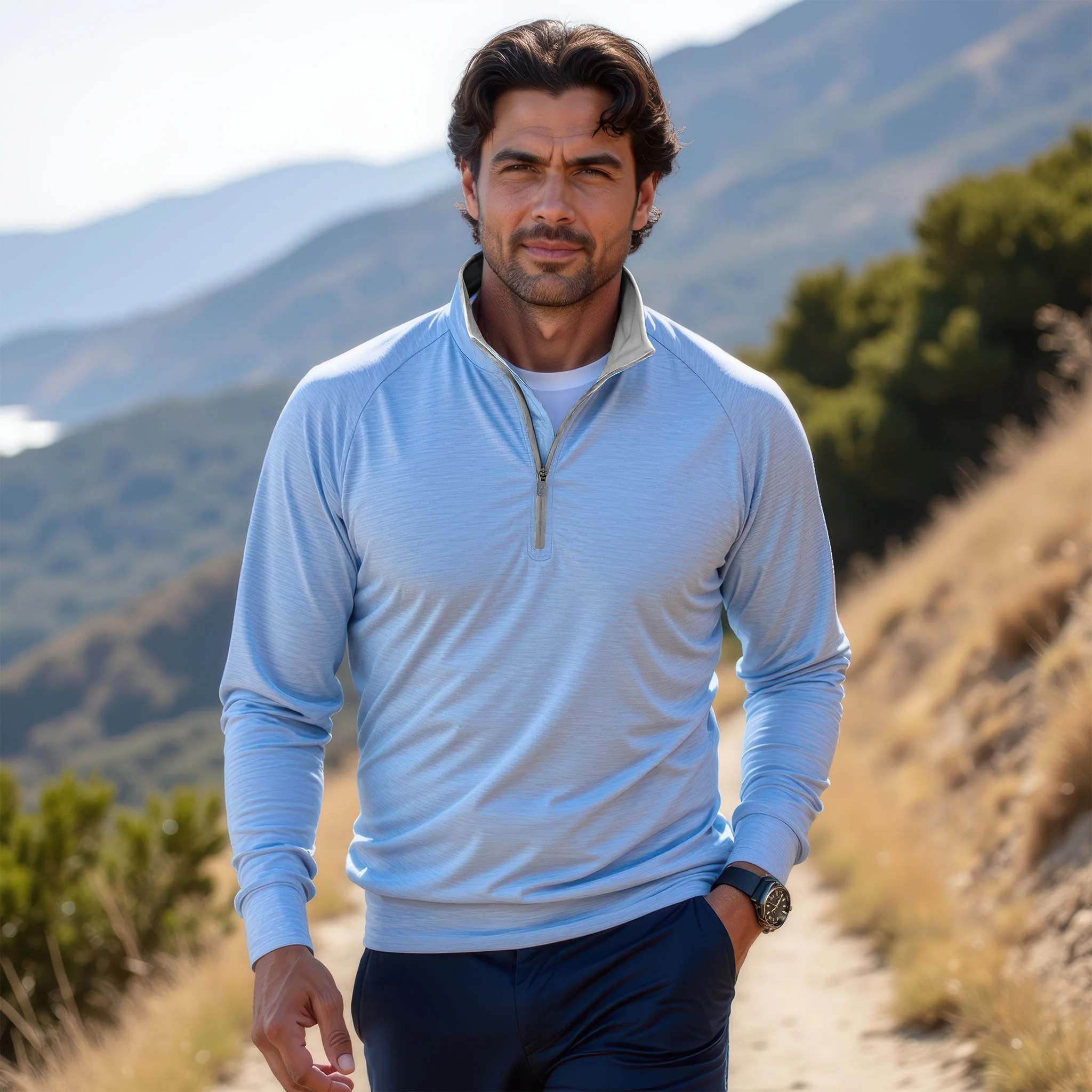 DriRelease® Performance Pullover Coastal Blue - Image 5
