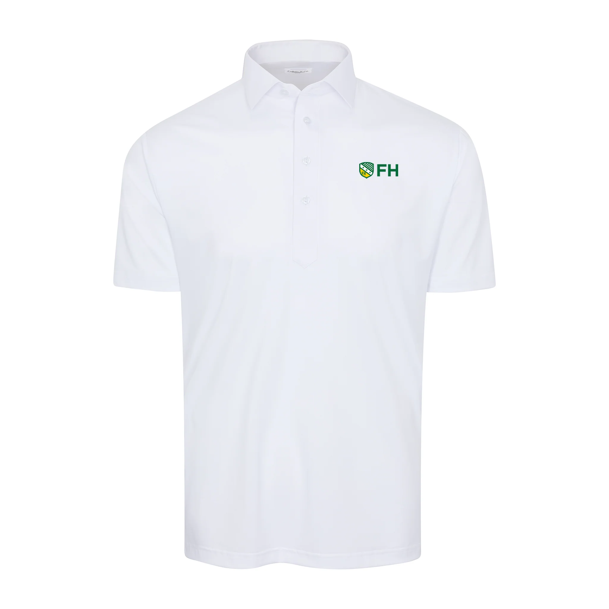 FarmHouse Semi-Spread Collar Polo White