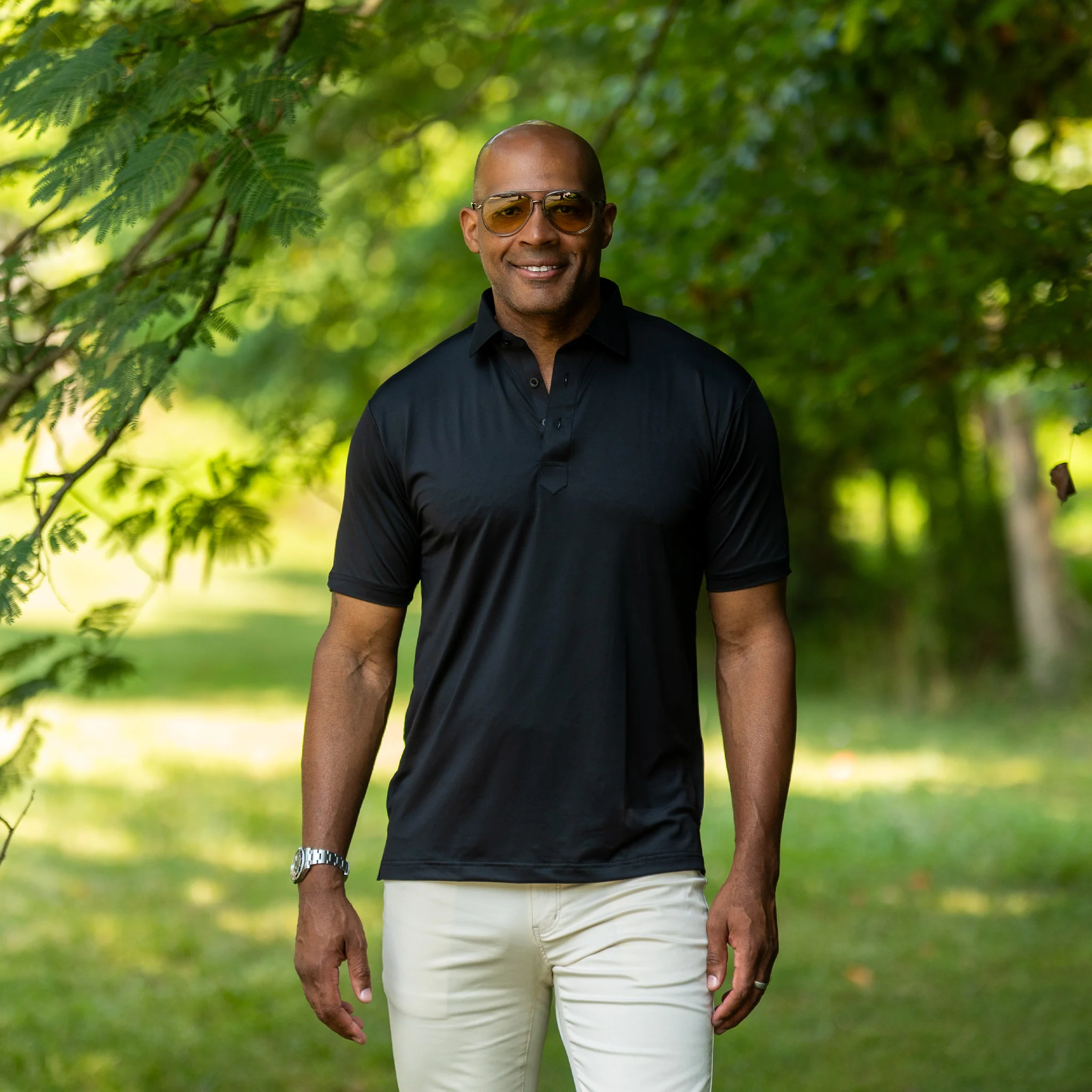 Featherweight Flex Polo Black - Image 5
