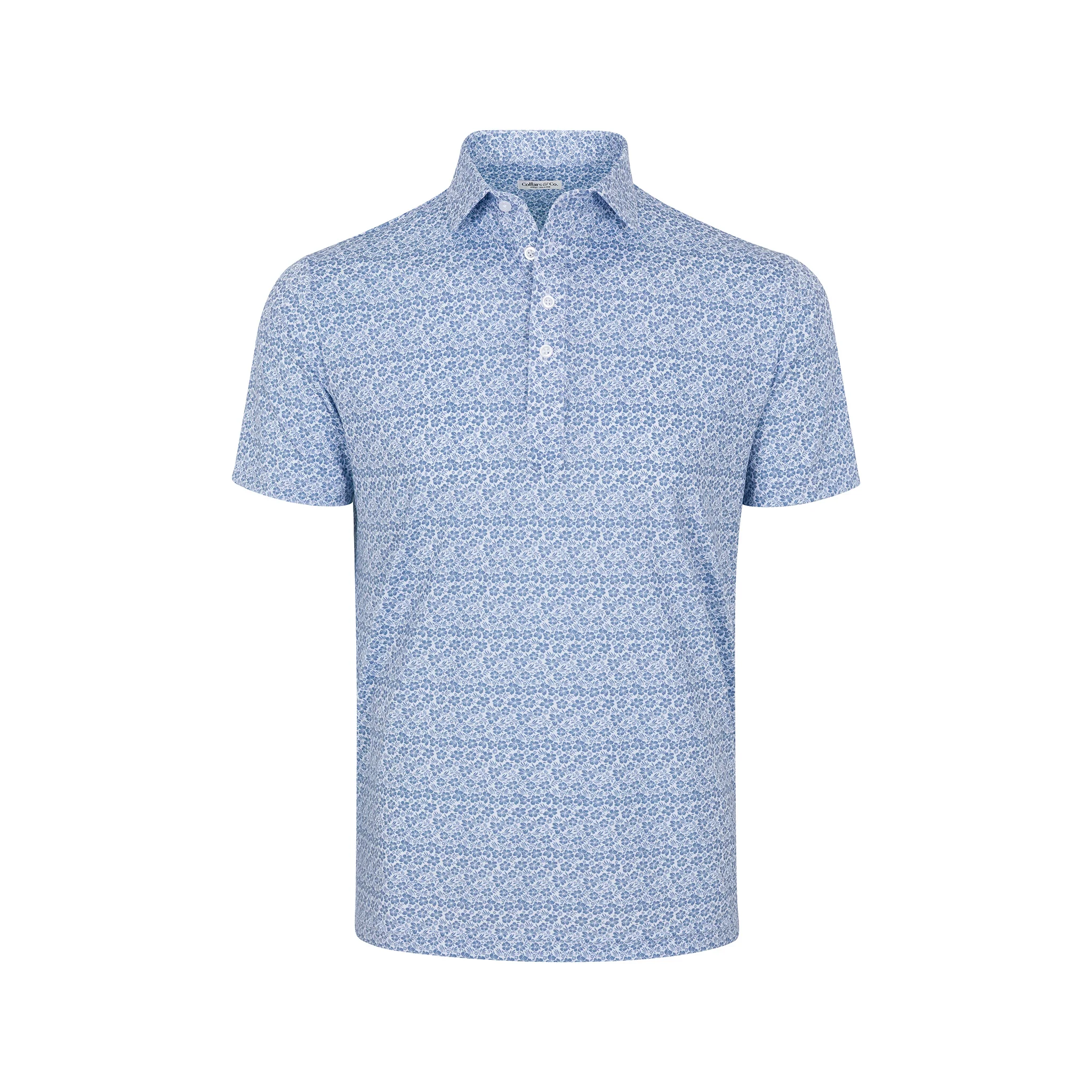 Featherweight Flex Polo Coastal Blue Floral - Image 4