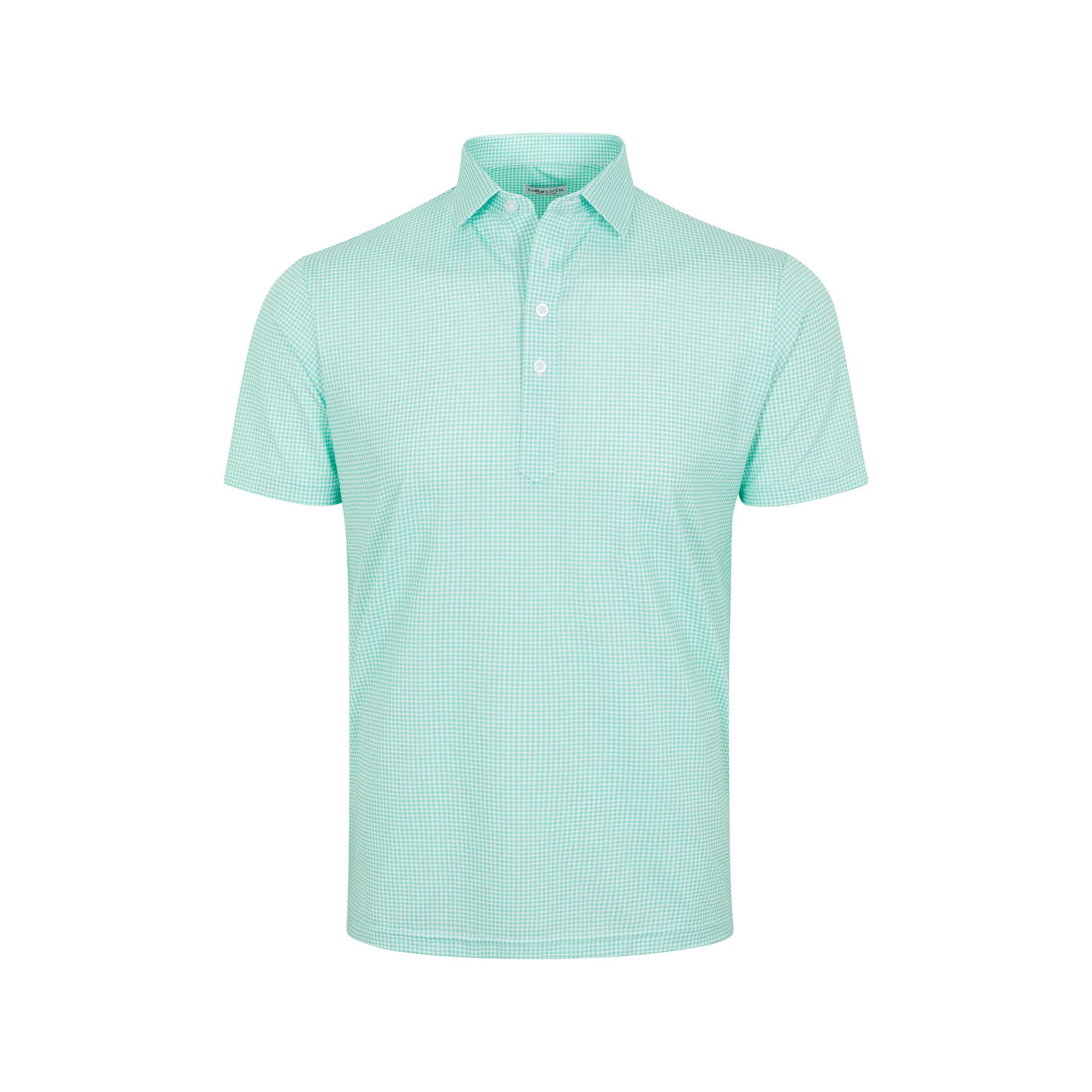 Featherweight Flex Polo Green Gingham - Image 4