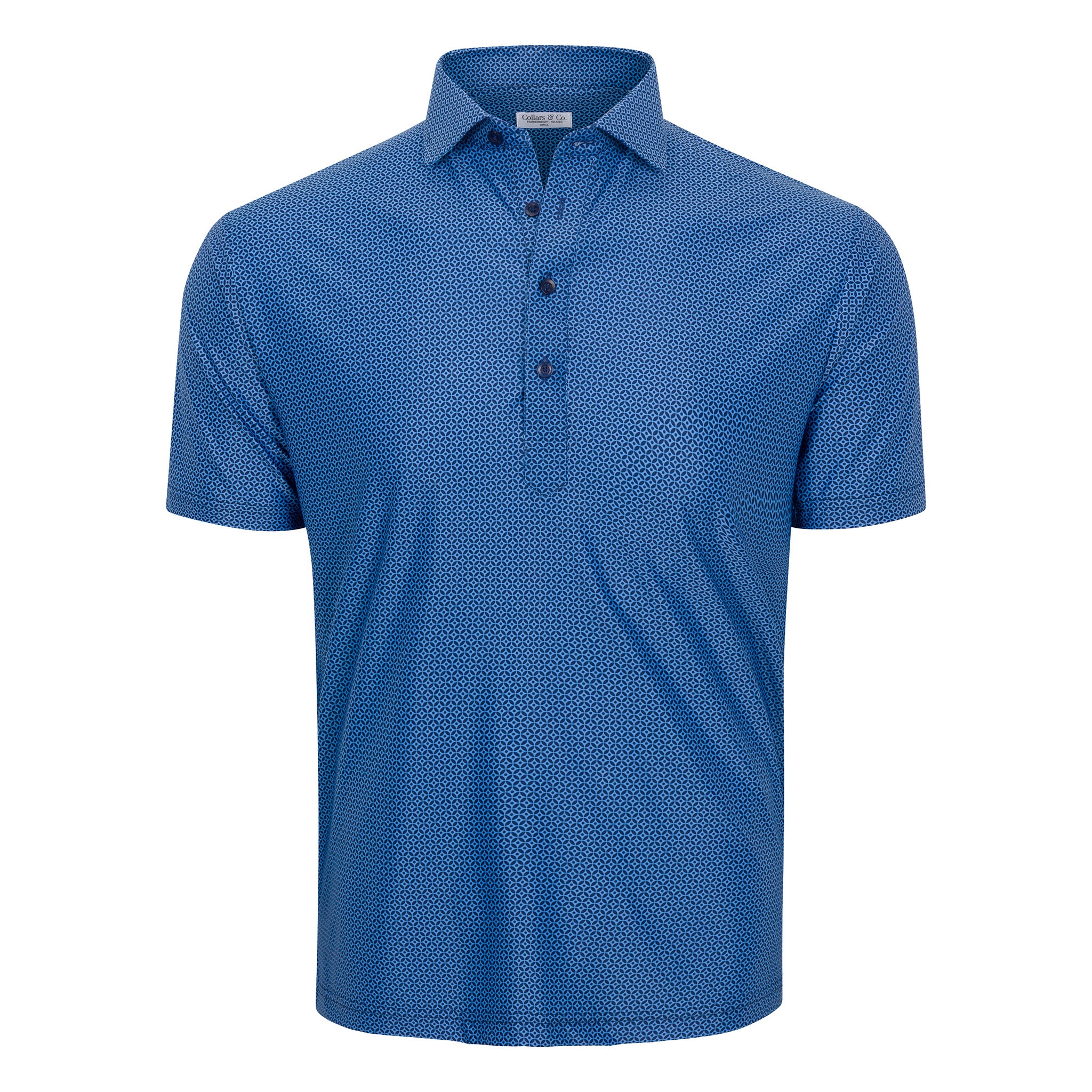 Featherweight Flex Polo Navy Mosaic - Image 3