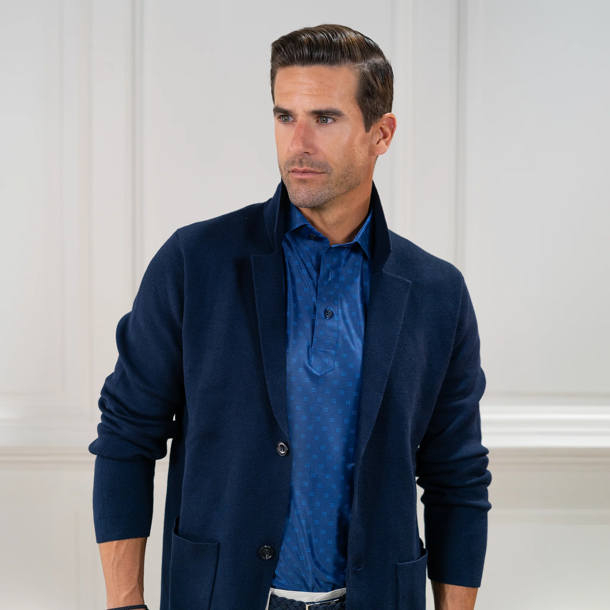 Featherweight Flex Polo Oracle Navy - Image 3