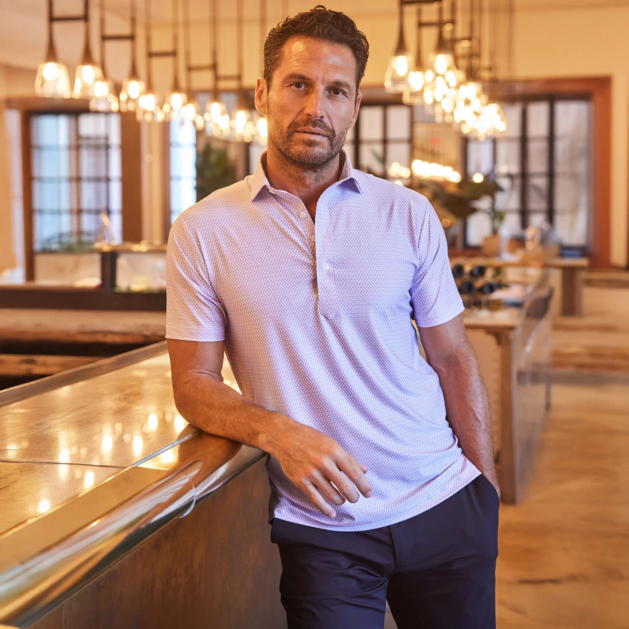 Featherweight Flex Polo Vantage Lavender - Image 3