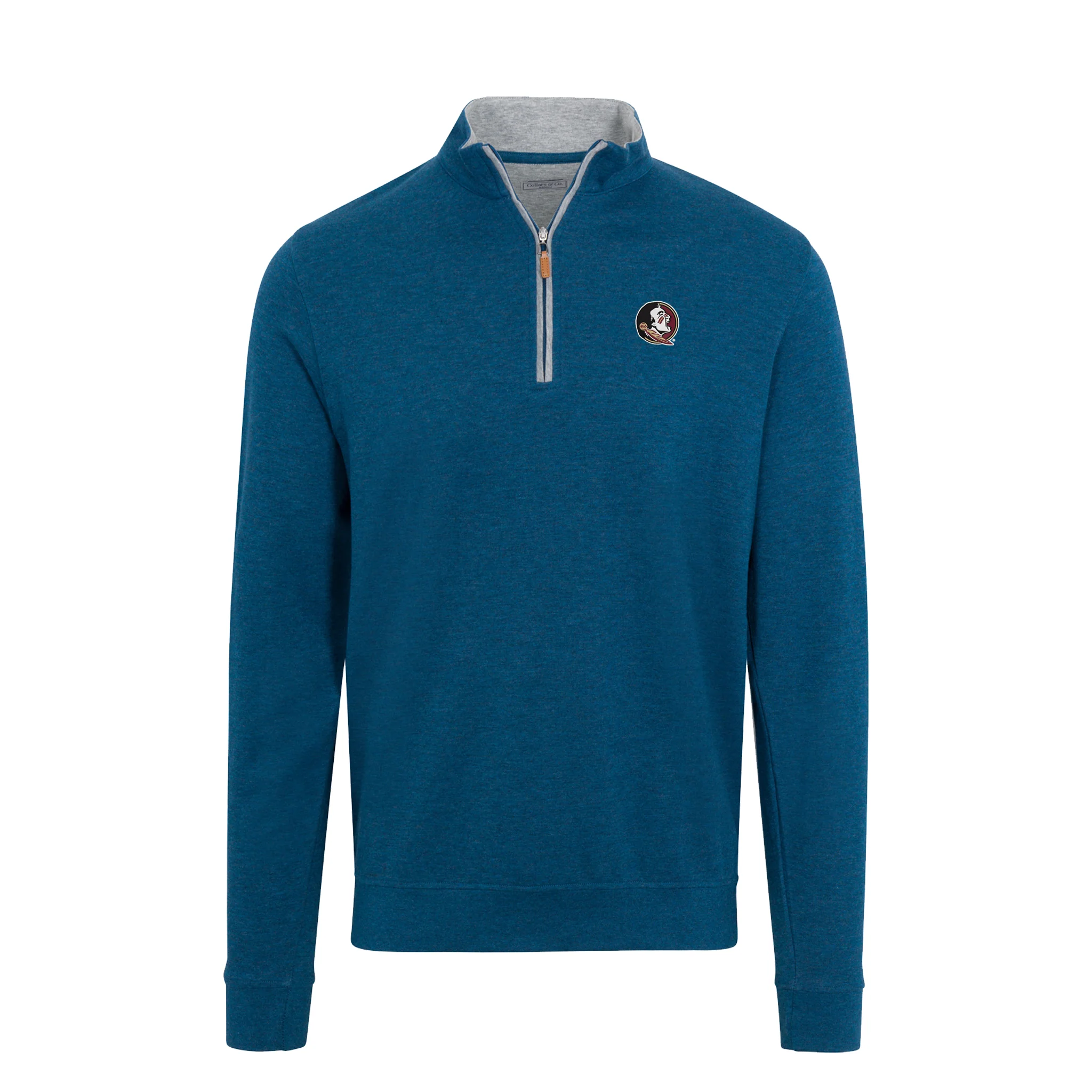 Florida State Indigo Heather Cloud Cotton Quarter Zip Pullover