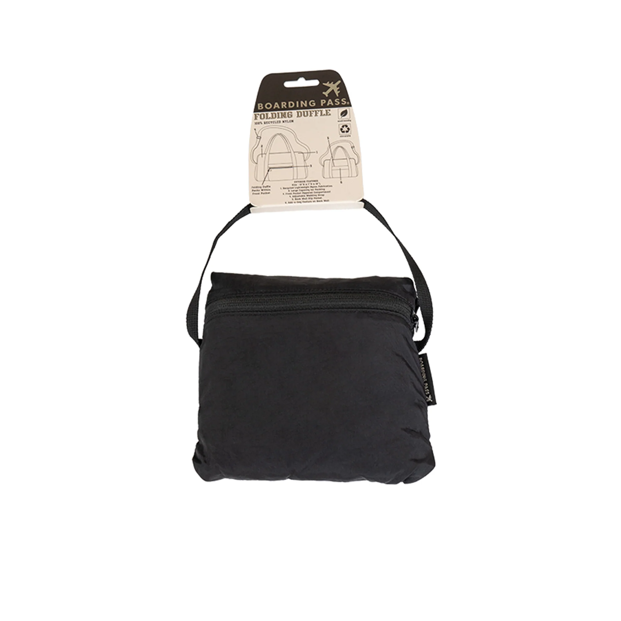 Fold ‘n’ Go Duffle by Collars & Co. X Boarding Pass NYC (13 x 7 x 18) - Image 5