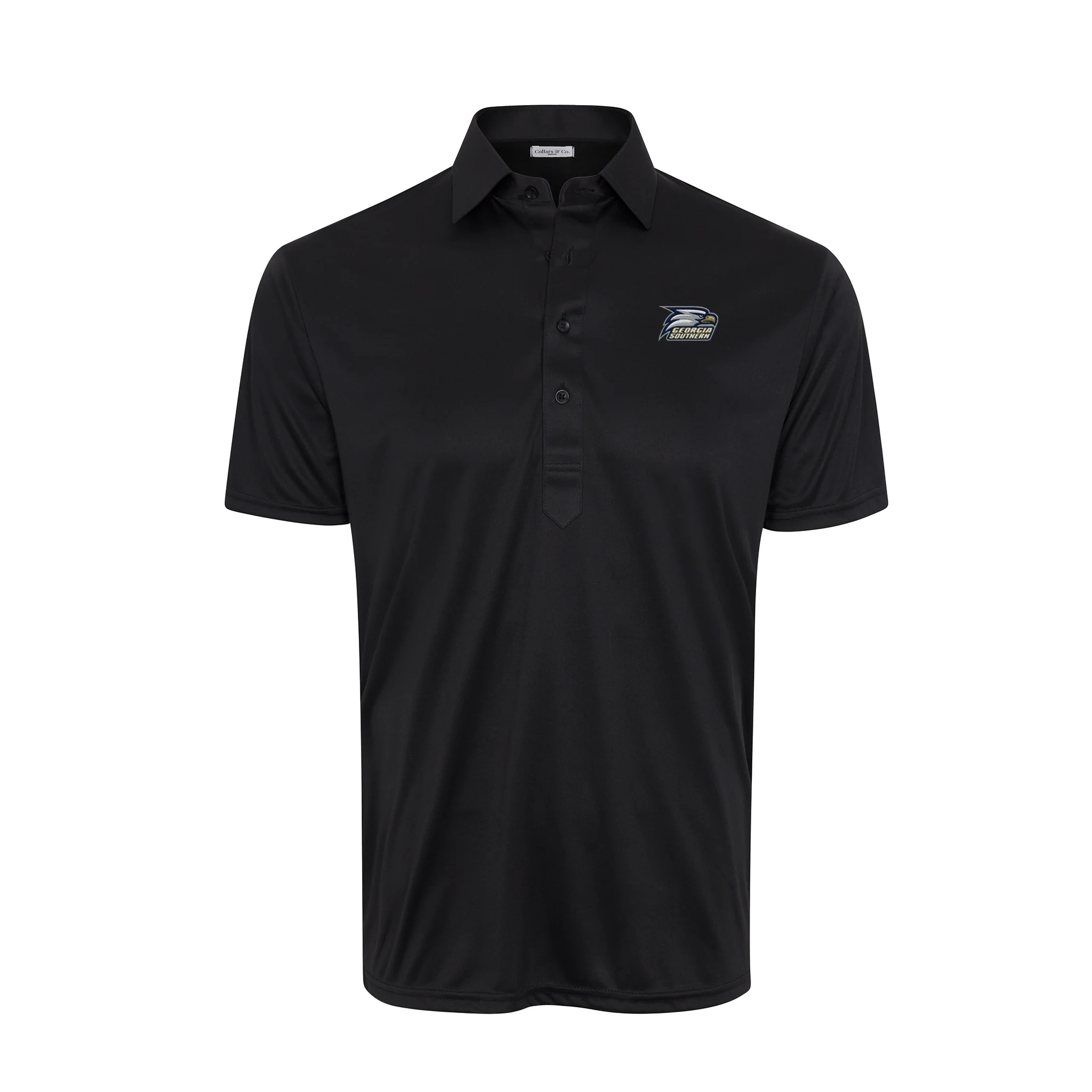 Georgia Southern Semi-Spread Collar Polo Black