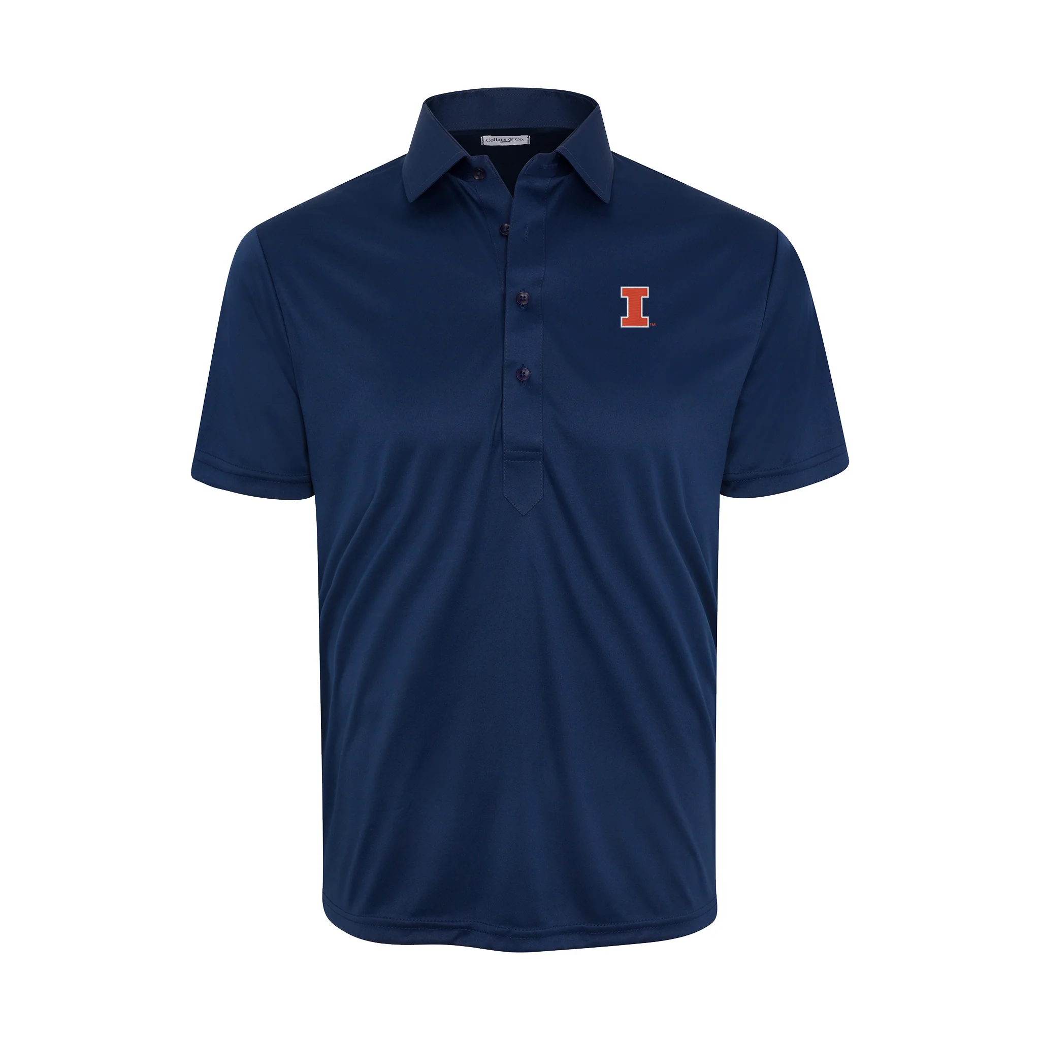 Illinois Semi-Spread Collar Polo Navy