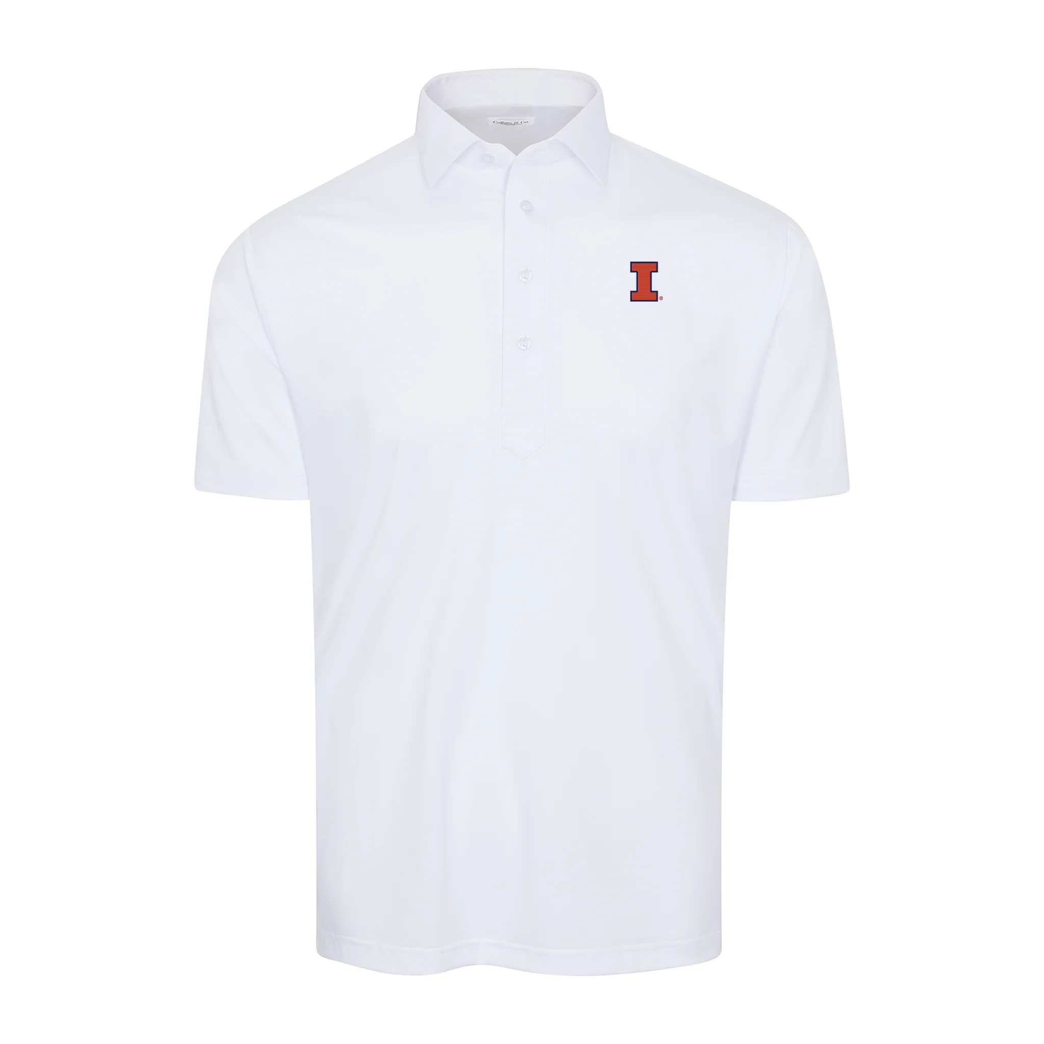 Illinois Semi-Spread Collar Polo White
