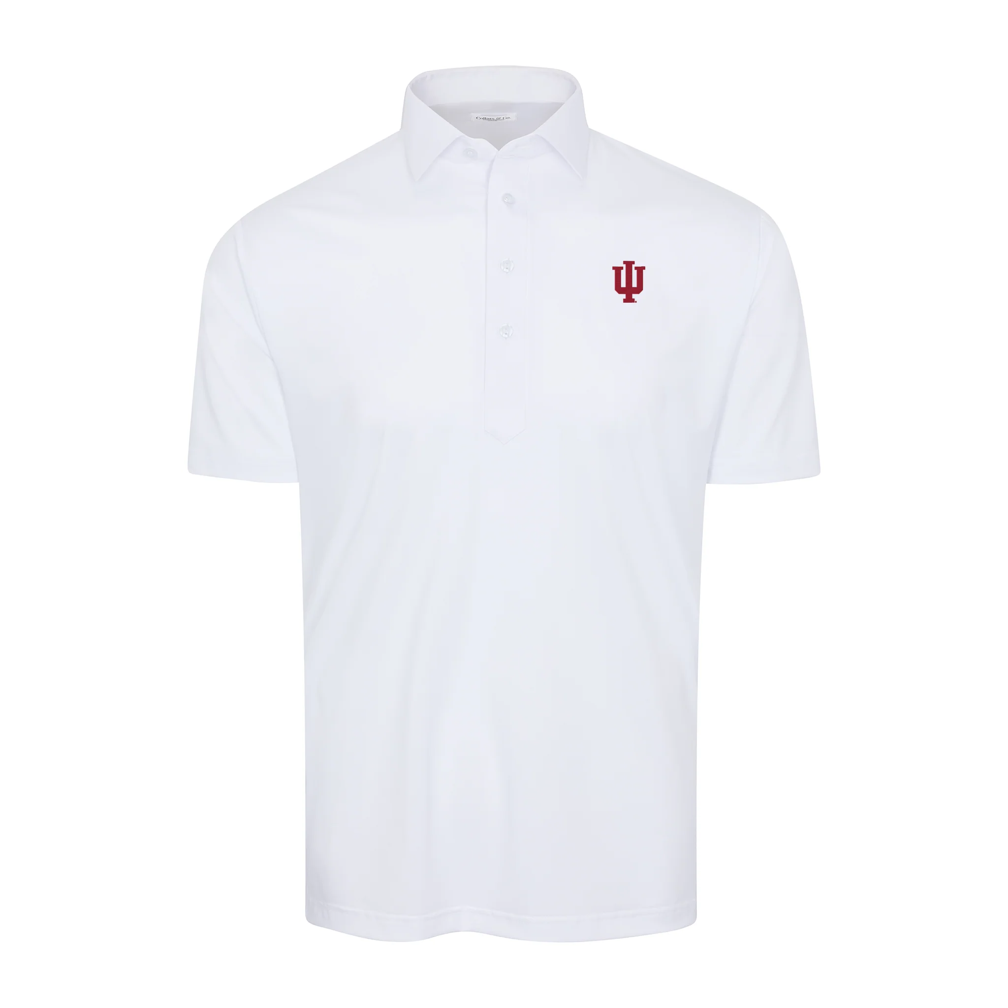 Indiana Semi-Spread Collar Polo White