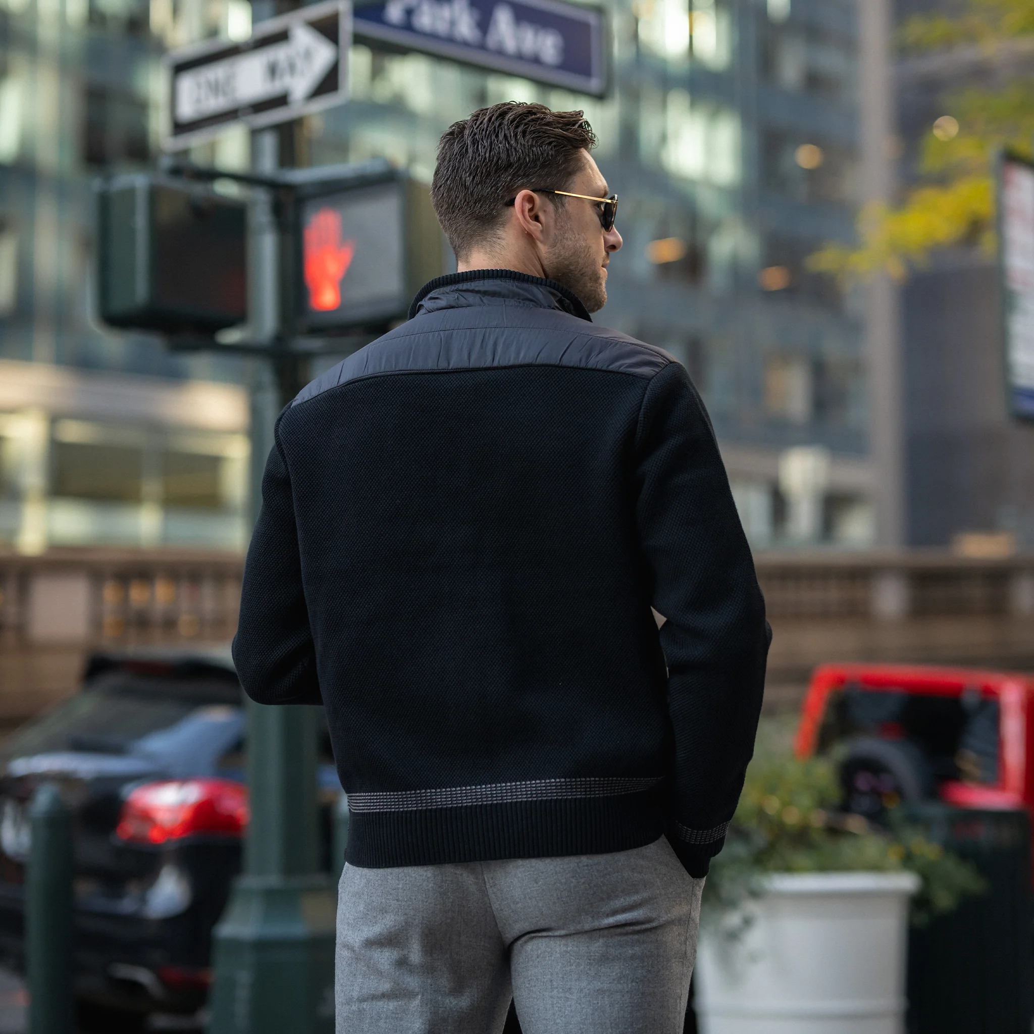 Jackson Knit Puffer Jacket Black - Image 4