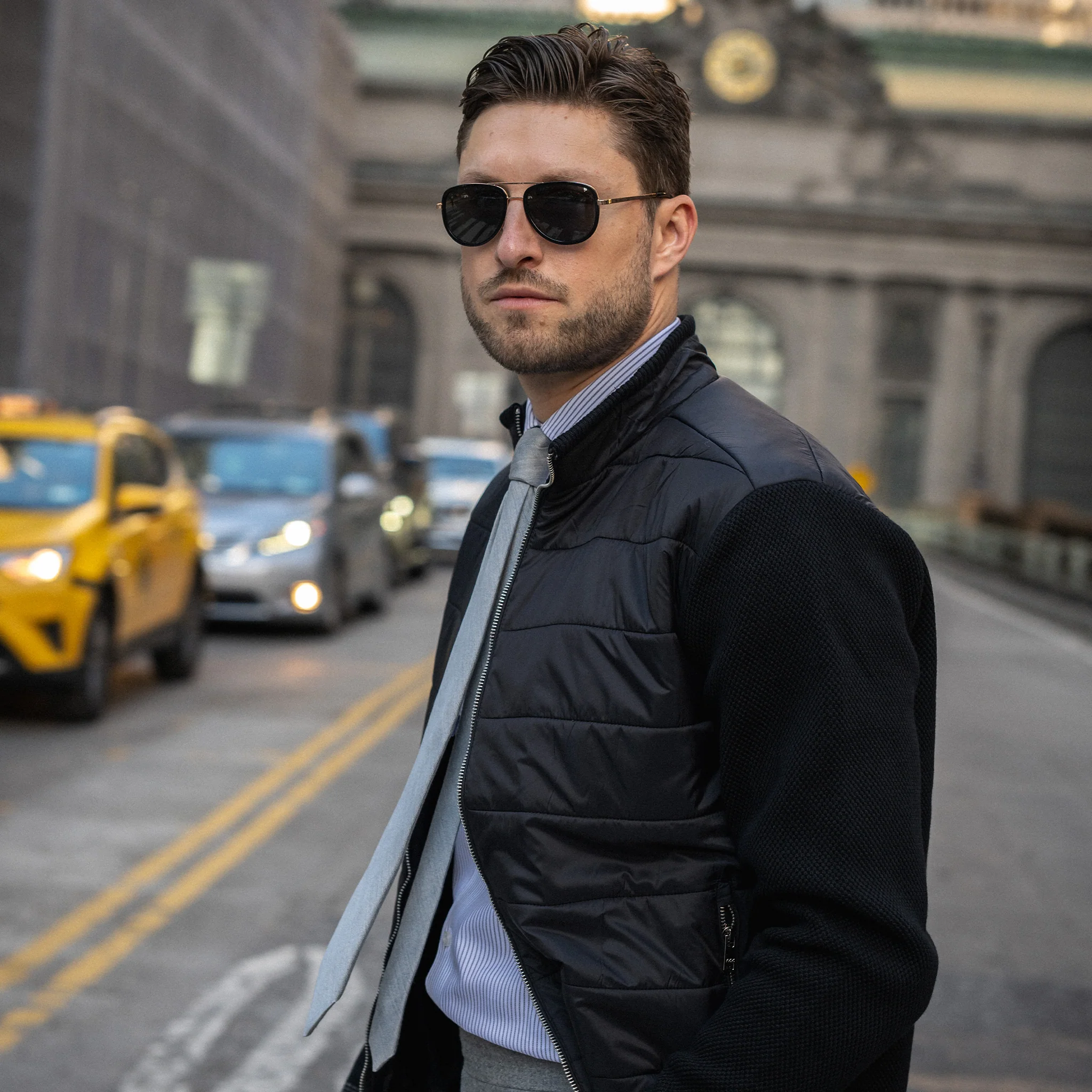Jackson Knit Puffer Jacket Black - Image 5