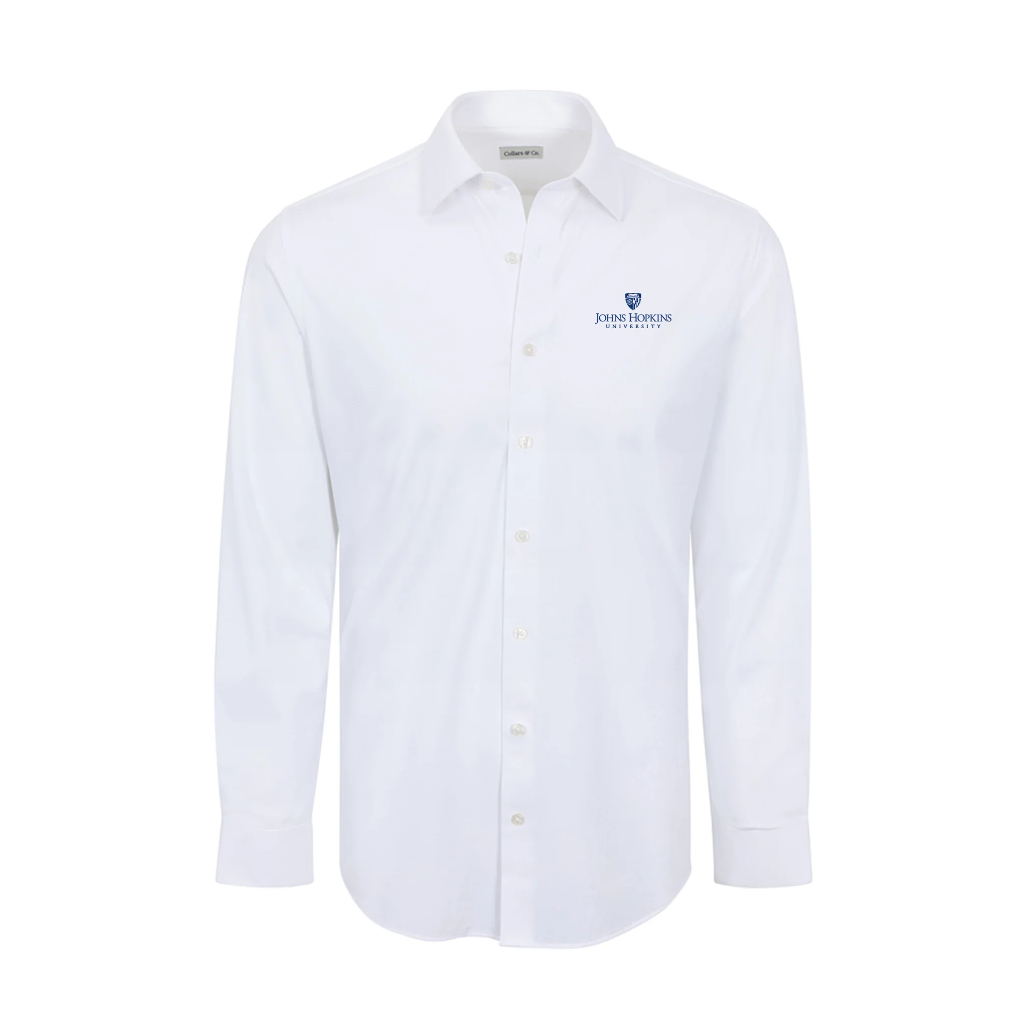 Johns Hopkins Apex Performance Dress Shirt White