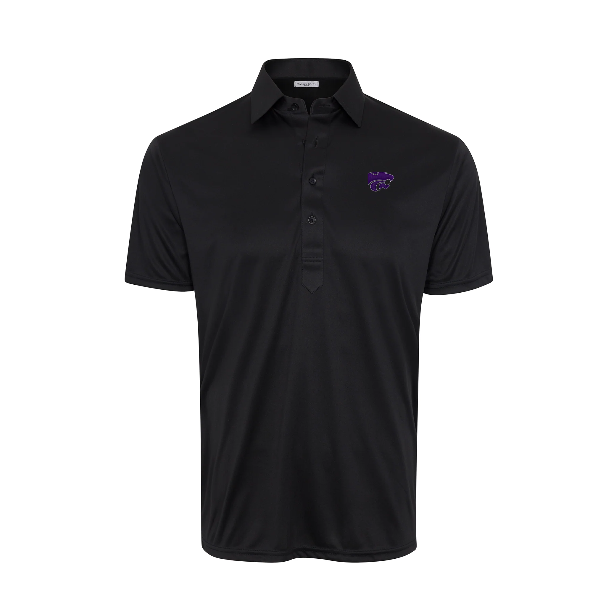 K-State Semi-Spread Collar Polo Black