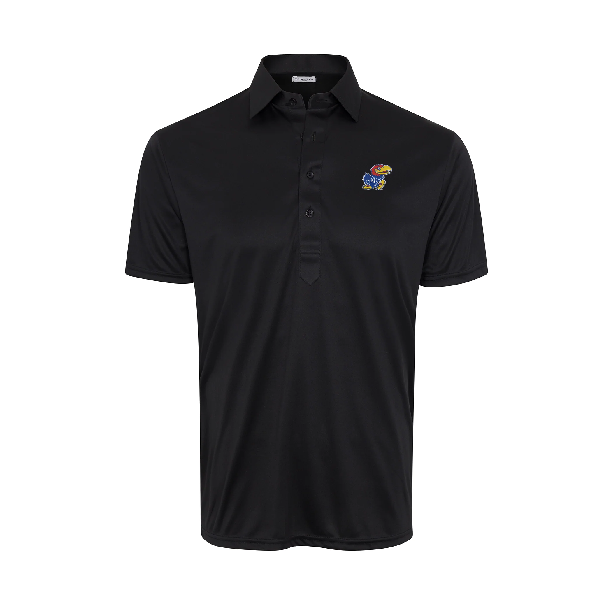 Kansas Semi-Spread Collar Polo Black