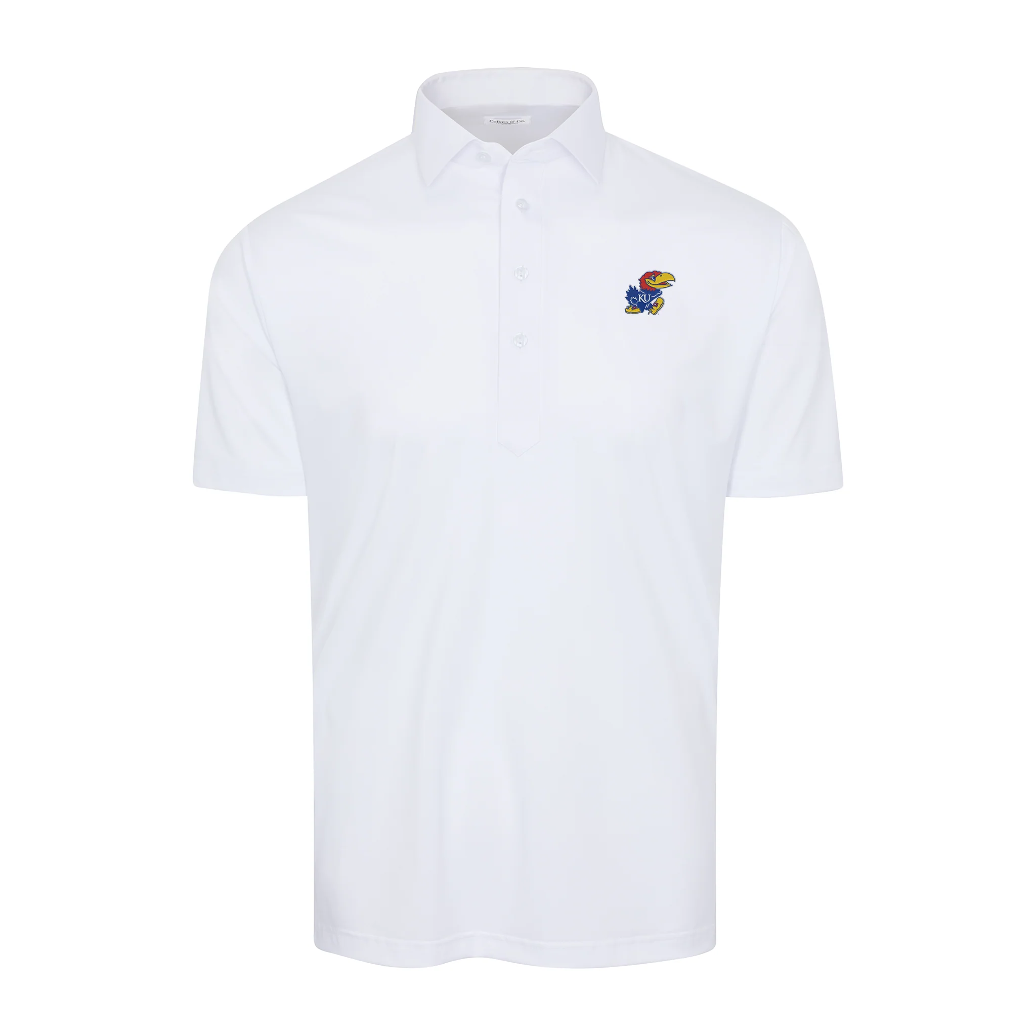 Kansas Semi-Spread Collar Polo White