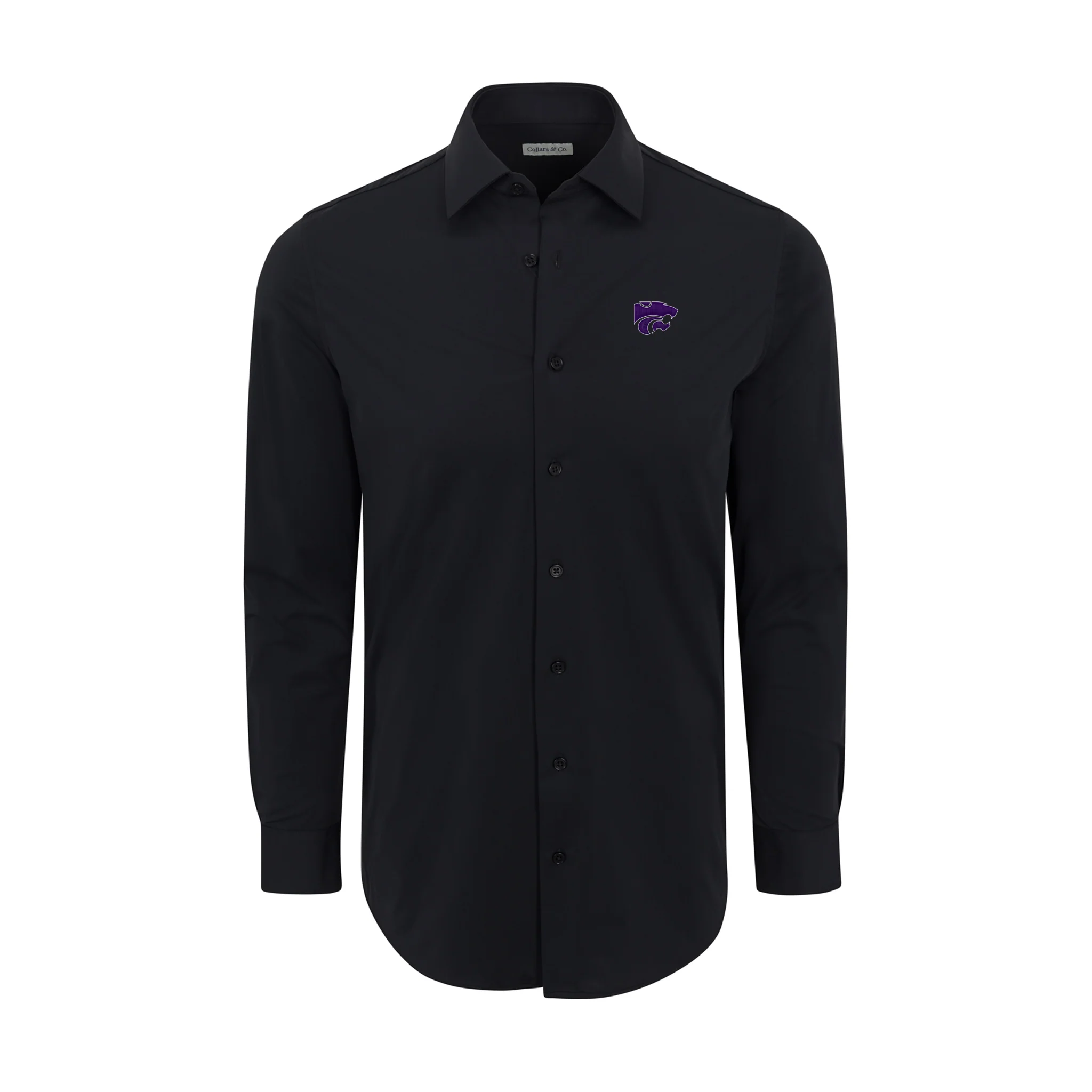 Kansas State Apex Performance Dress Shirt Black
