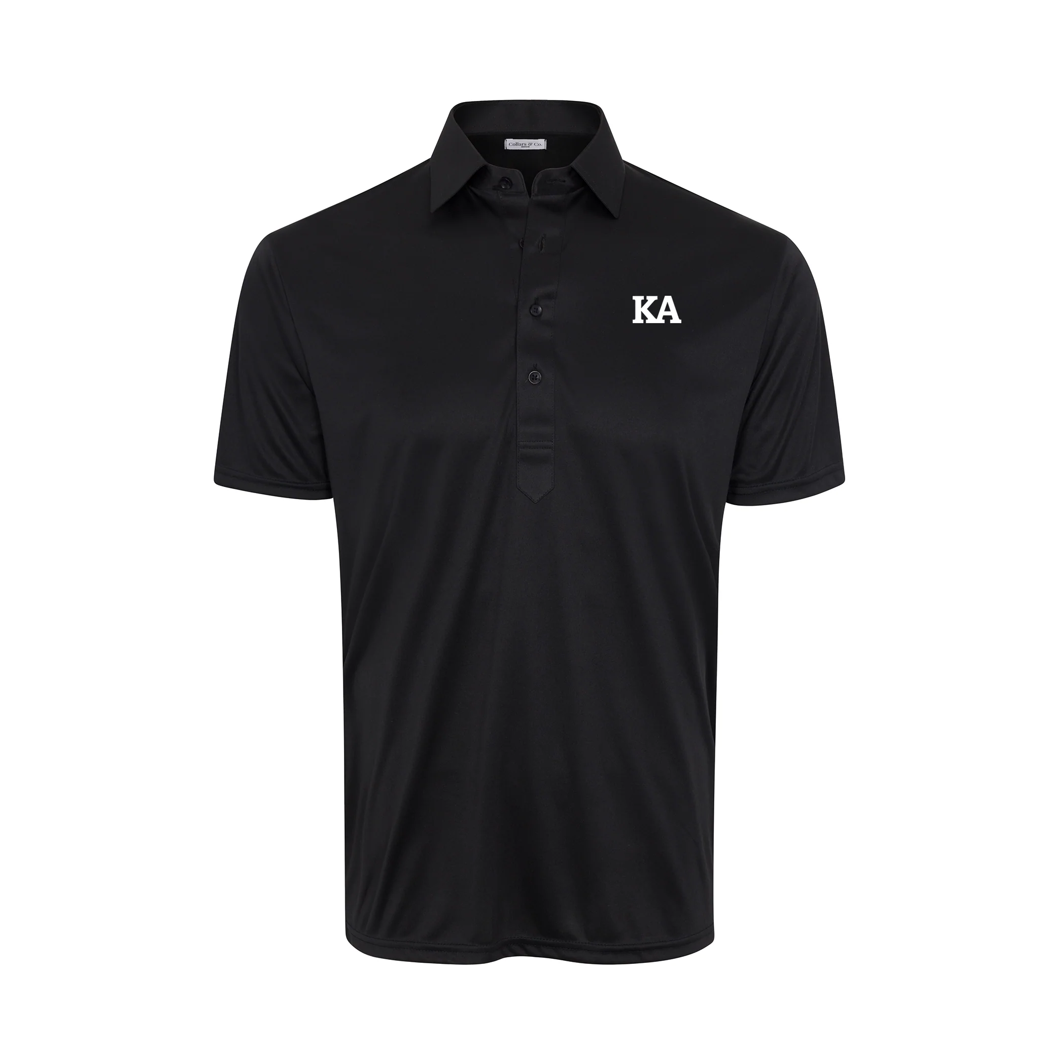Kappa Alpha Order Semi-Spread Collar Polo Black