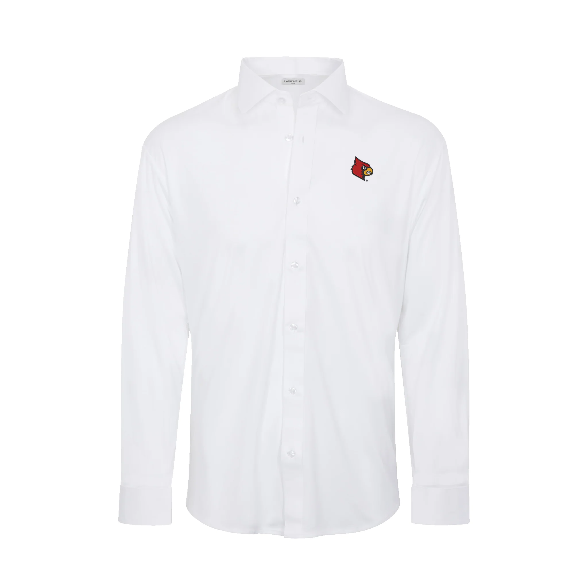 Louisville Quattro Flex Dress Shirt with Semi-Spread Collar White