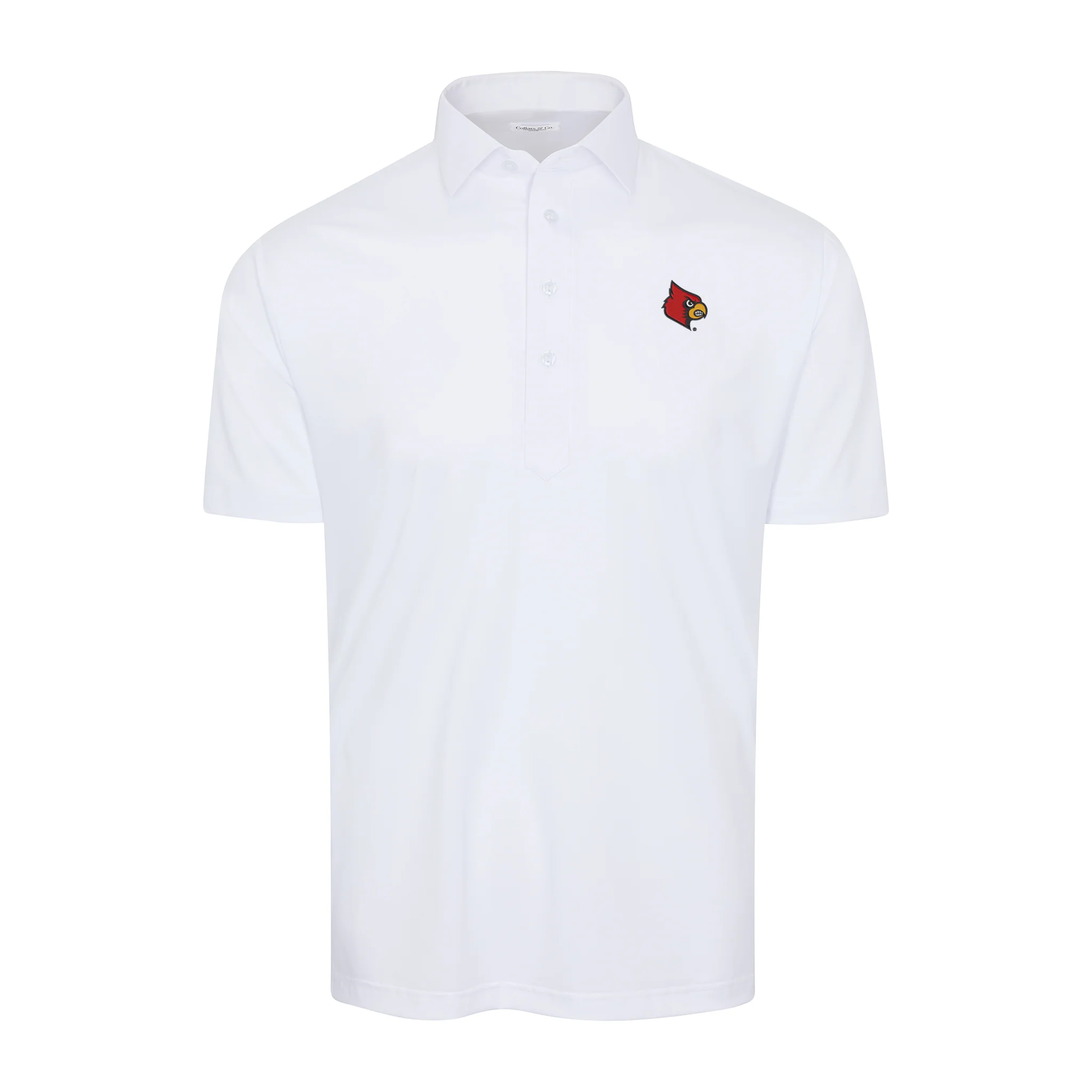 Louisville Semi-Spread Collar Polo White