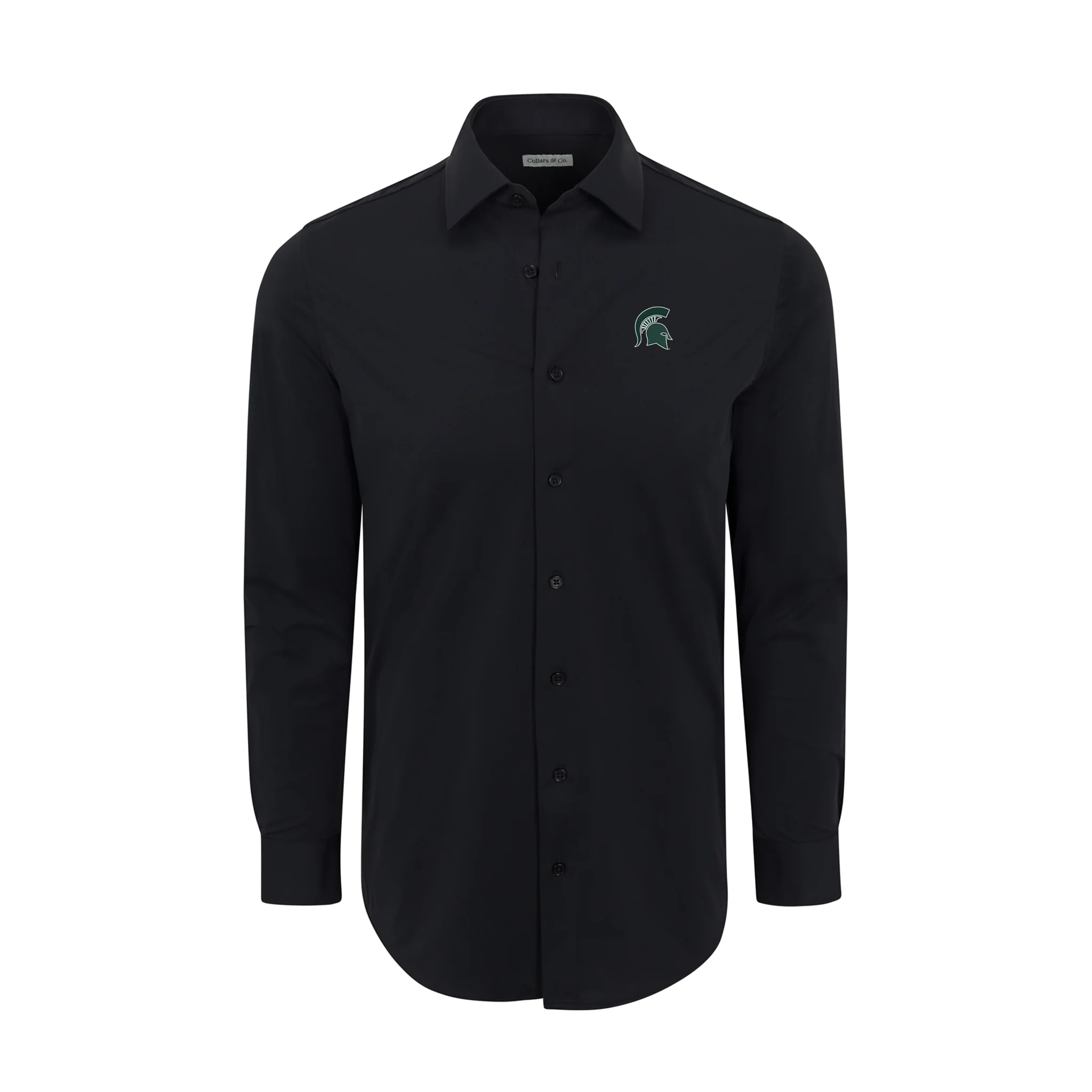 Michigan State Apex Performance Dress Shirt Black
