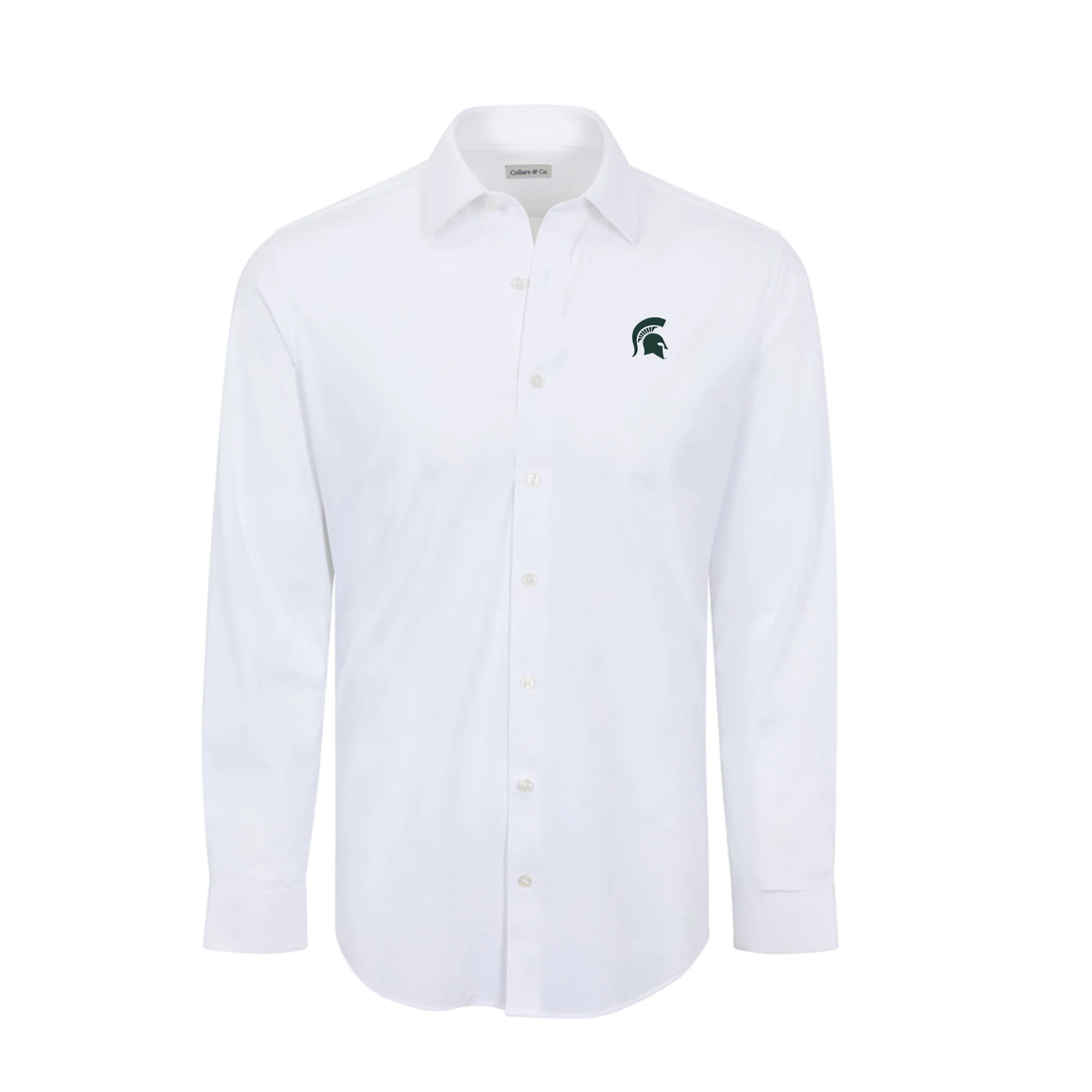 Michigan State Apex Performance Dress Shirt White