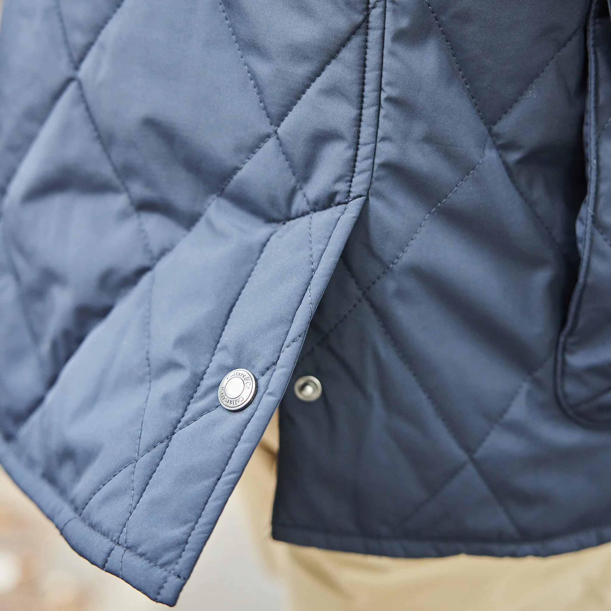 Middleburg Quilted Field Jacket Navy - Image 6