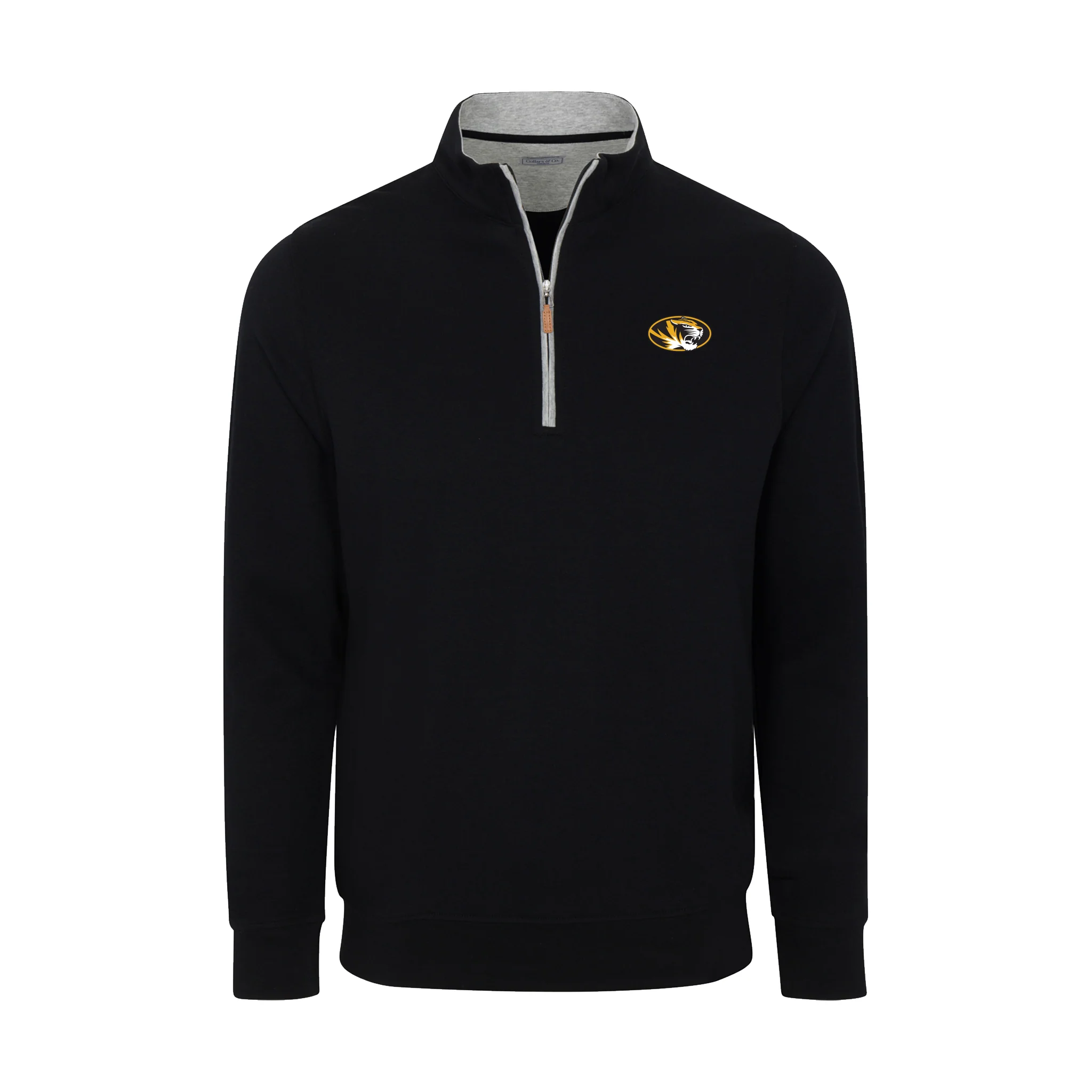 Missouri Black Heather Cloud Cotton Quarter Zip Pullover