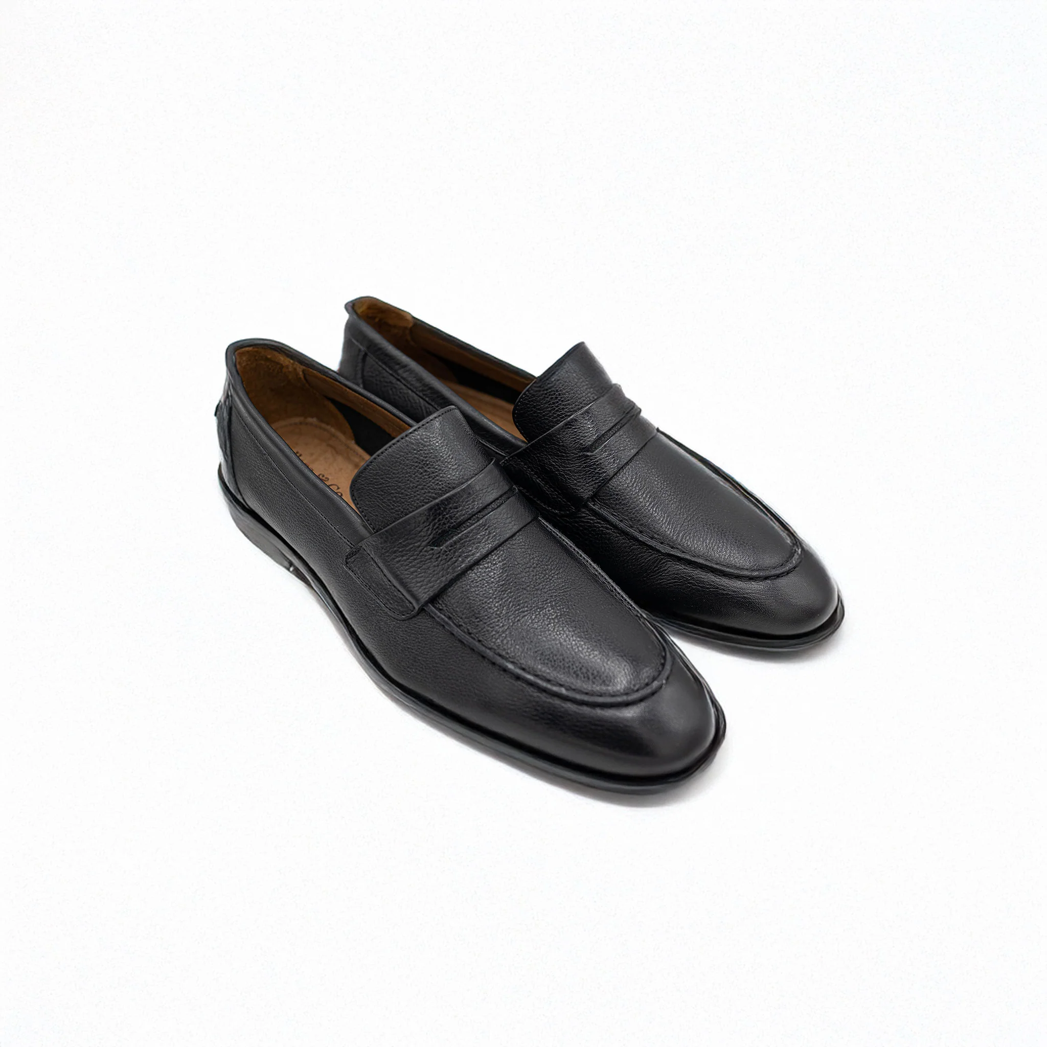 Naples Penny Loafers Black Leather - Image 3