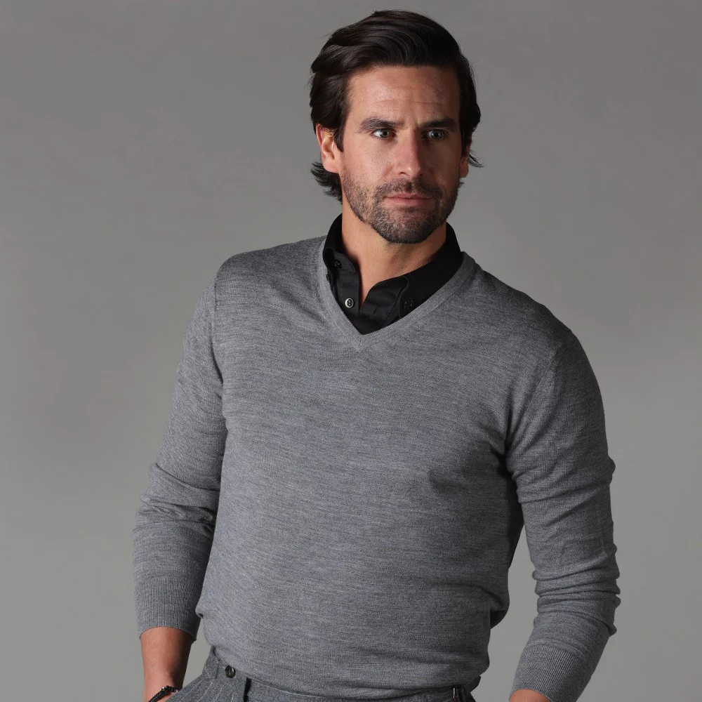 Oxford Button Down Collar Polo Black - Image 3