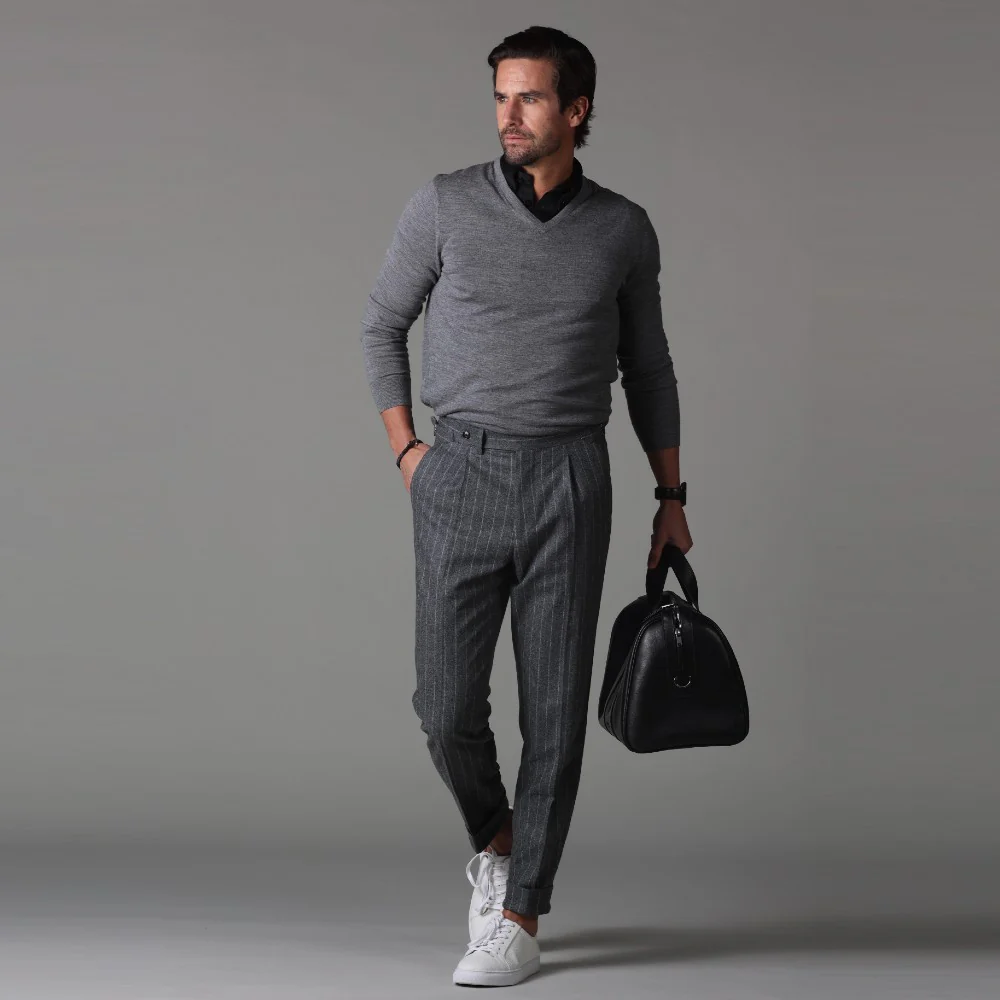 Oxford Button Down Collar Polo Black - Image 4