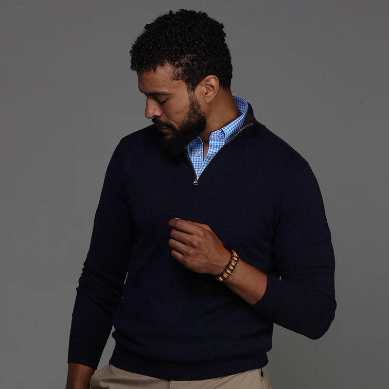 Oxford Button Down Collar Polo Newport Light Blue Gingham - Image 3