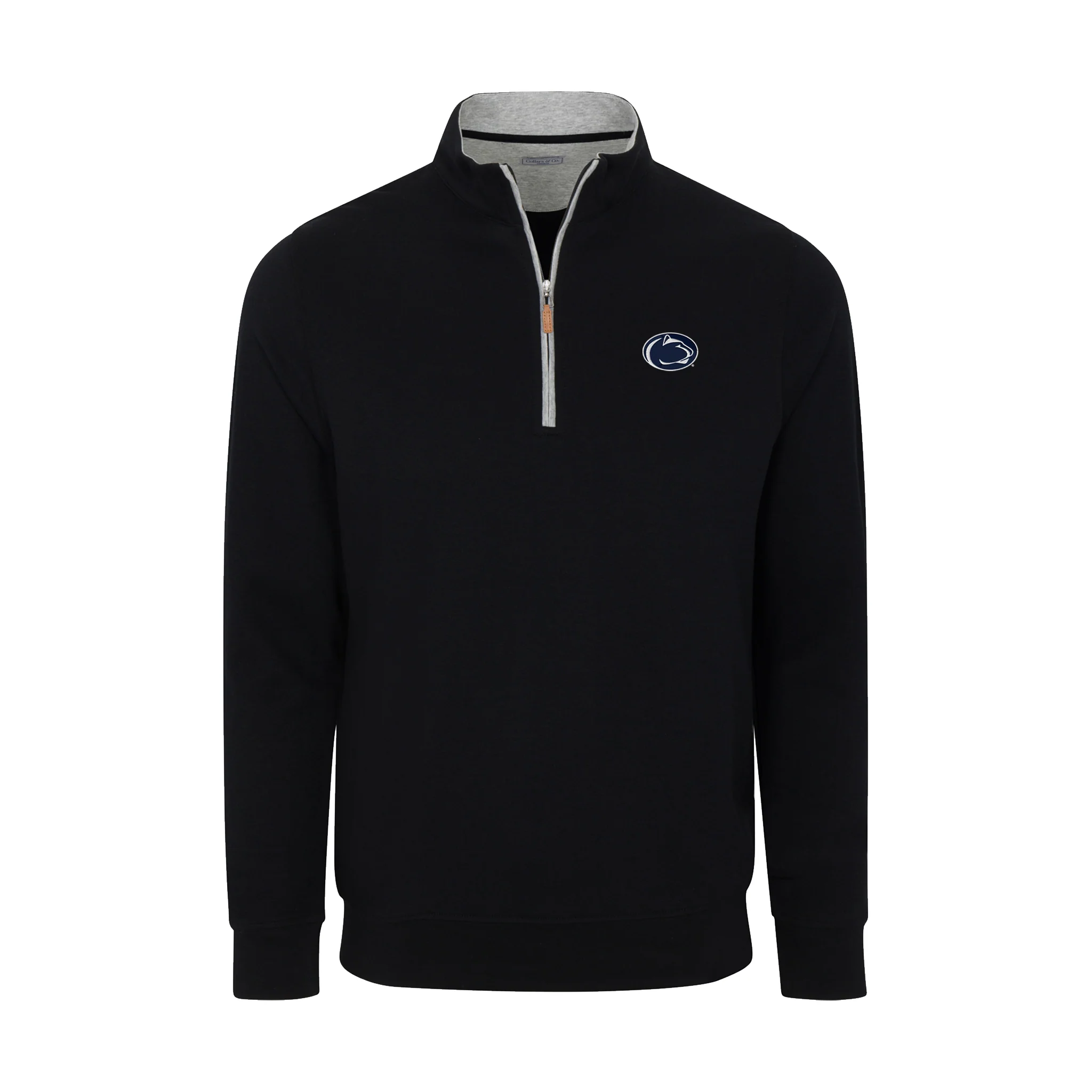 Penn State Black Heather Cloud Cotton Quarter Zip Pullover