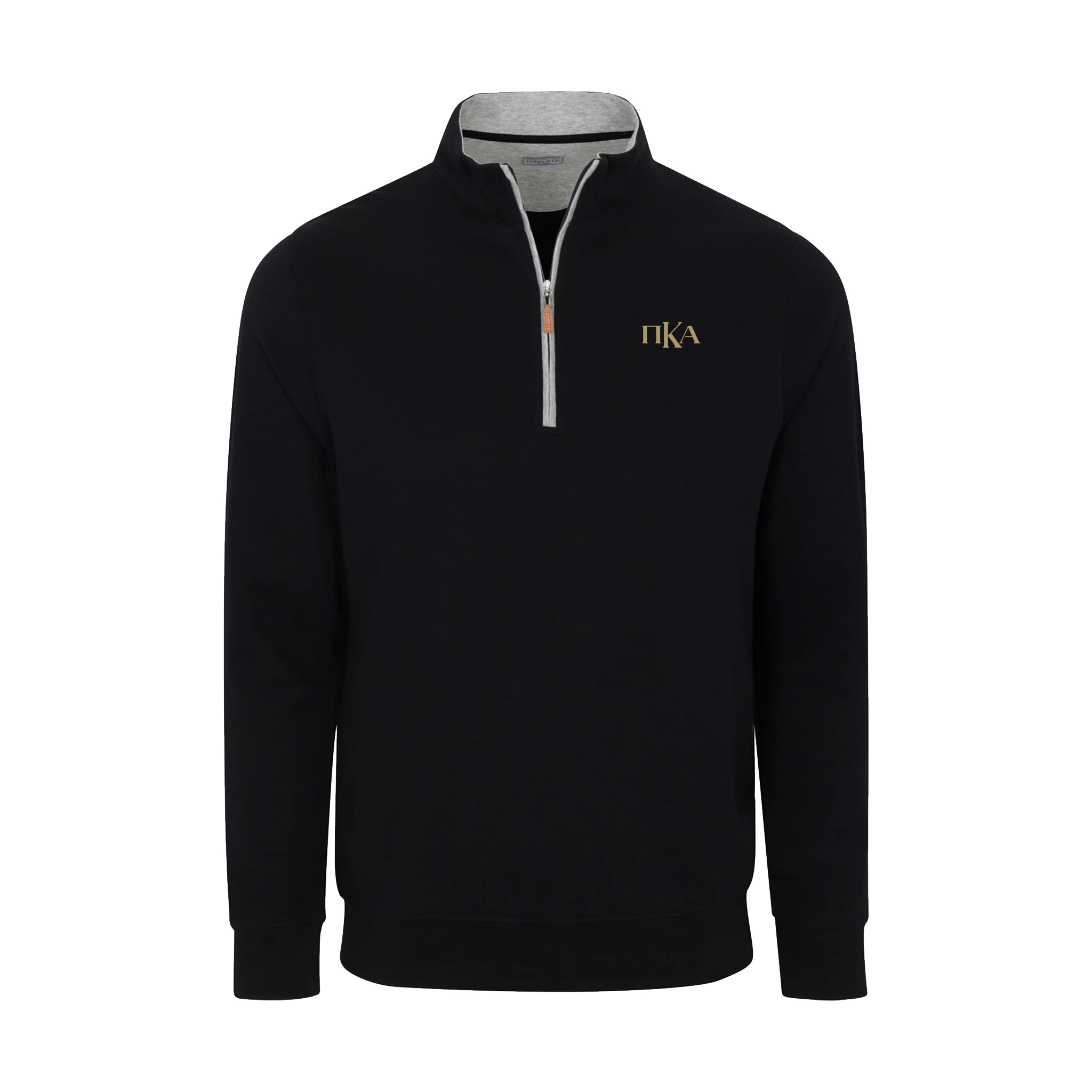 Pi Kappa Alpha Black Heather Cloud Cotton Quarter Zip Pullover