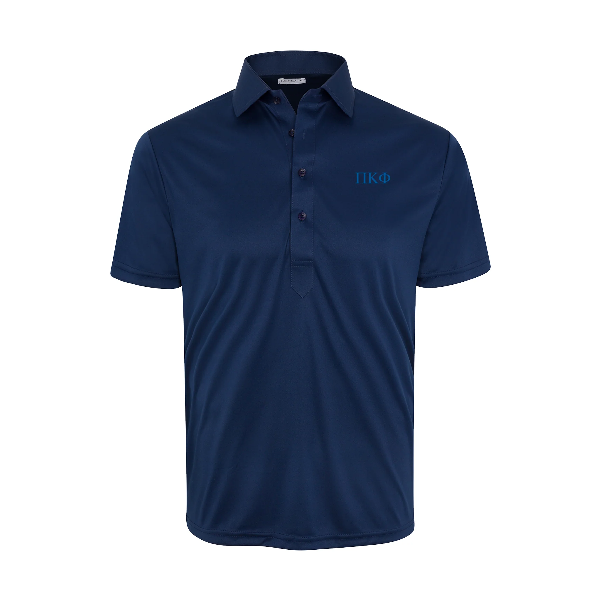 Pi Kappa Phi Semi-Spread Collar Polo Navy
